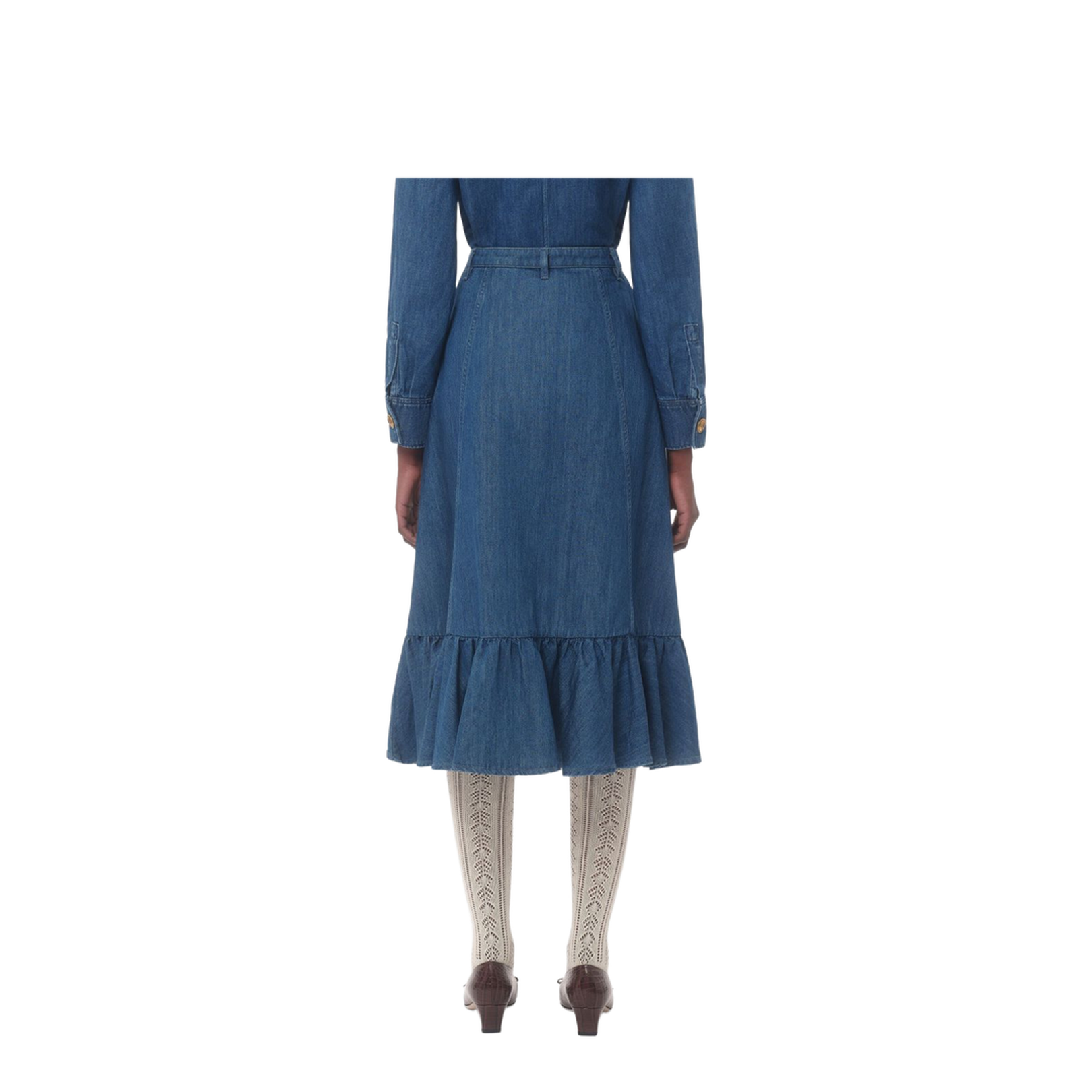 Denim Midi Skirt