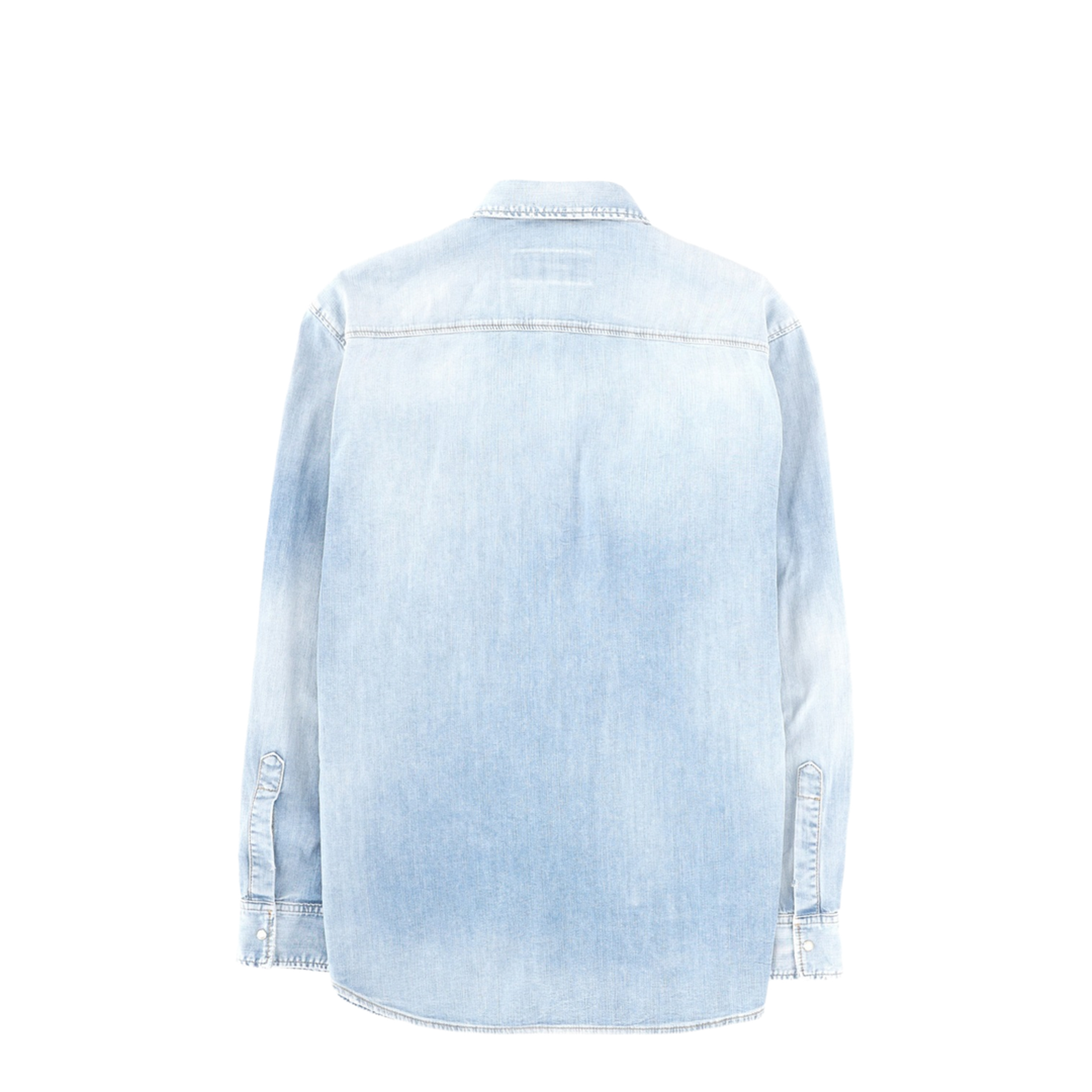 Light Blue Washed Denim Shirt