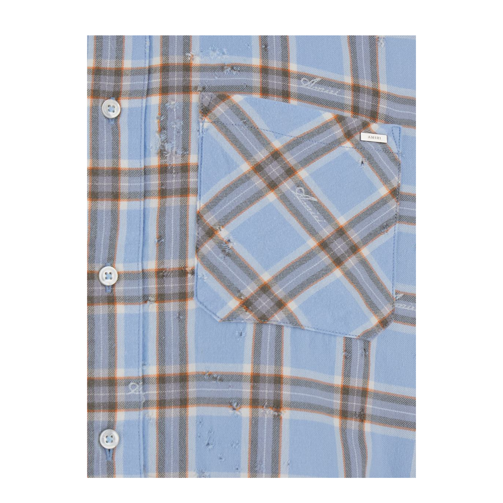 Checkered Print Cotton Shirt