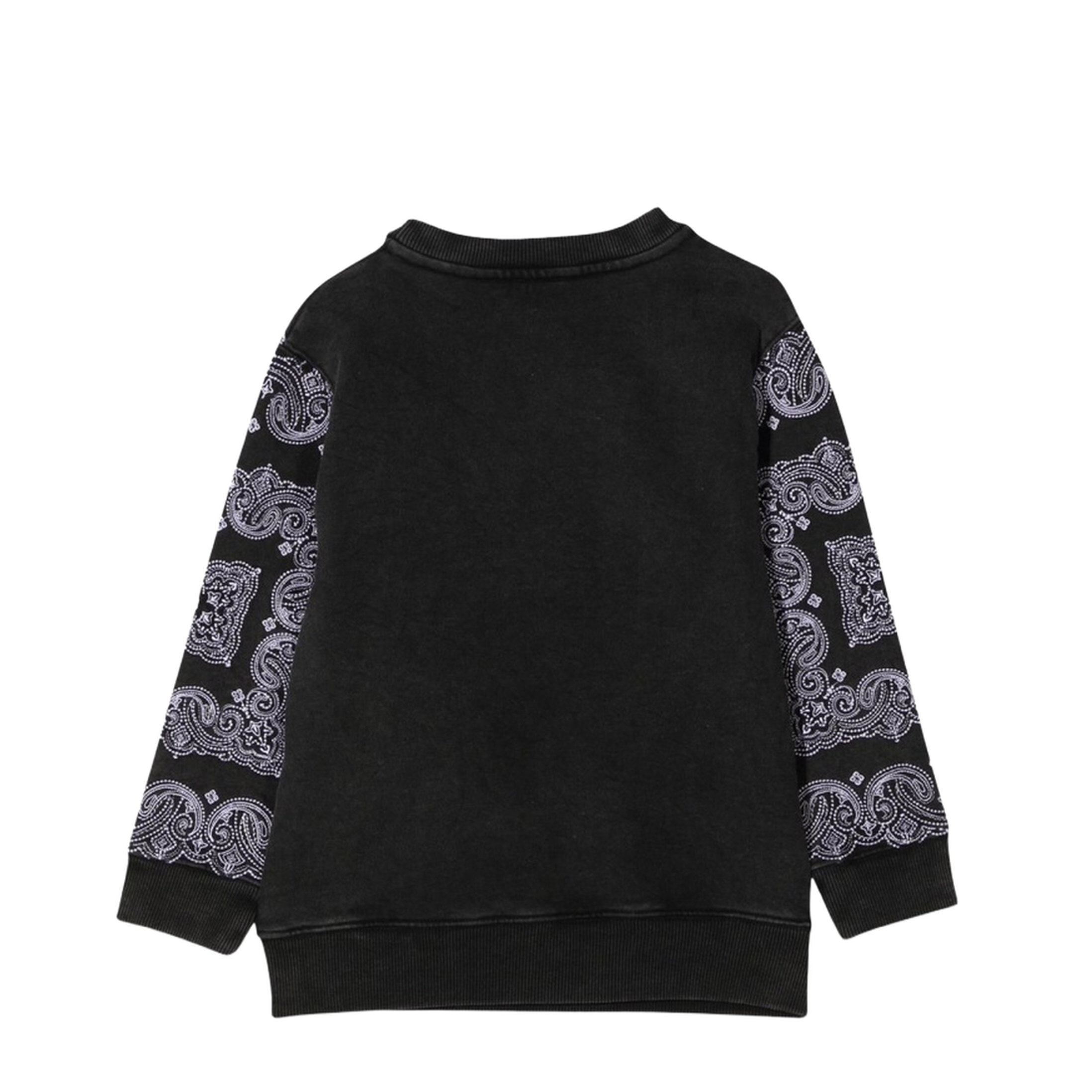 Crewneck Sweatshirt Patterned Print and Logo