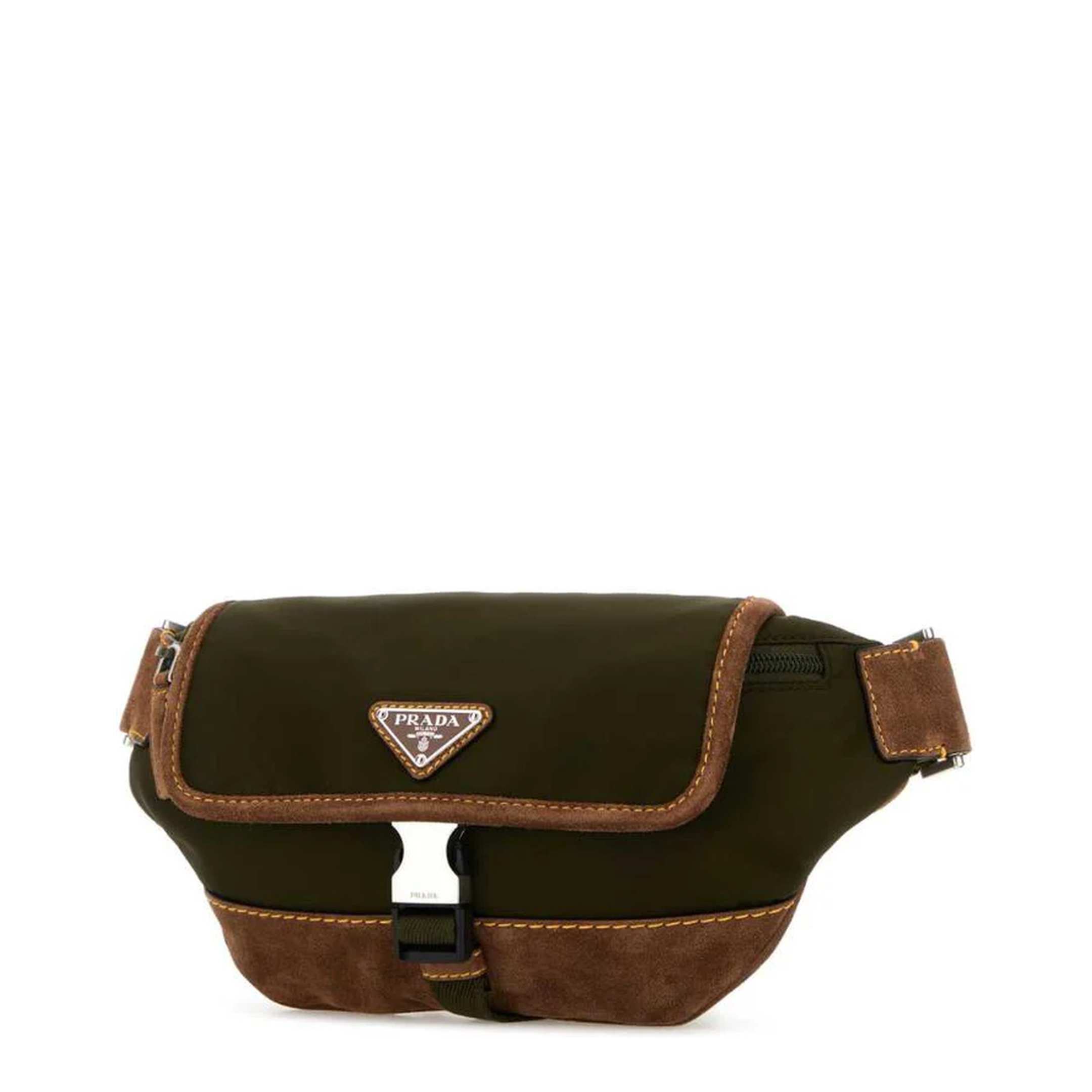 Re-Nylon and Suede Fanny Pack