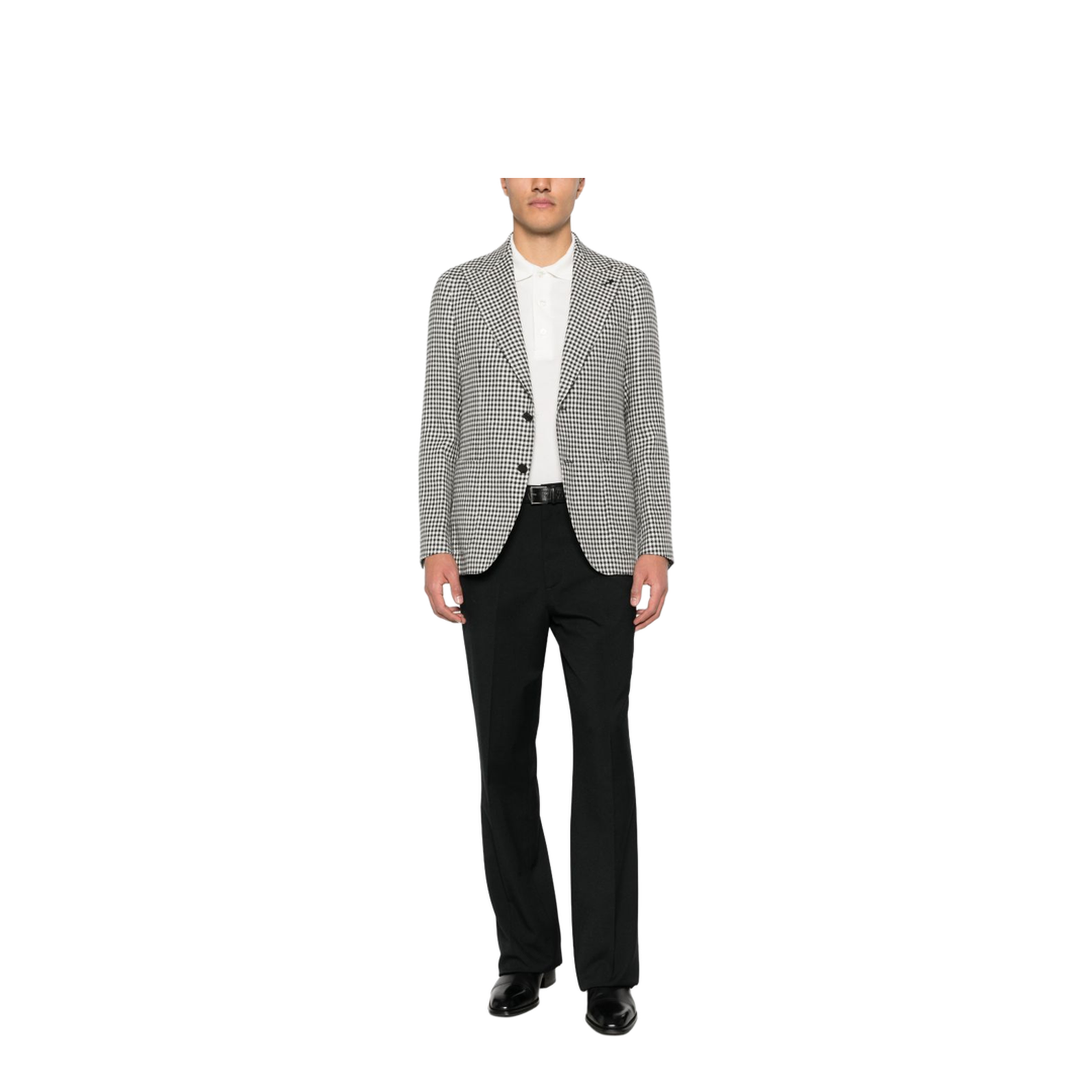 Lyocell Pique Polo Shirt In White