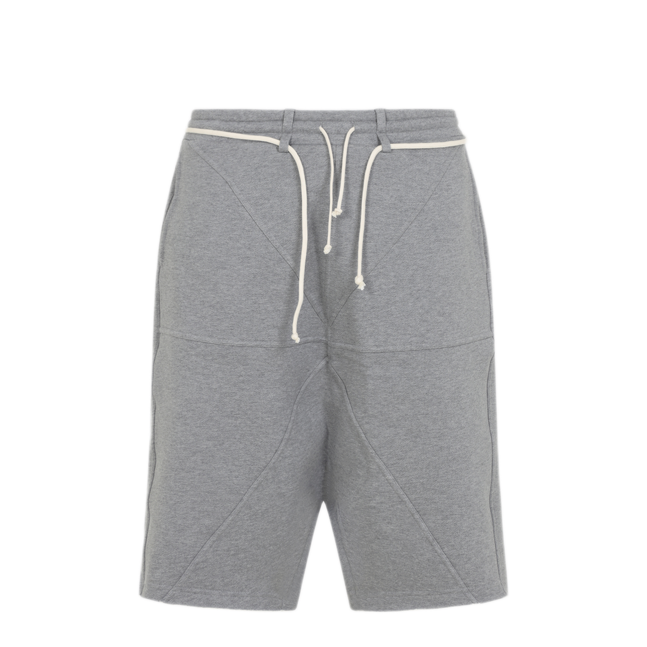 MAYFEYR - MORDECAI - Grey Melange Cotton Fleece Jogger Short - 26E96MUJ06913