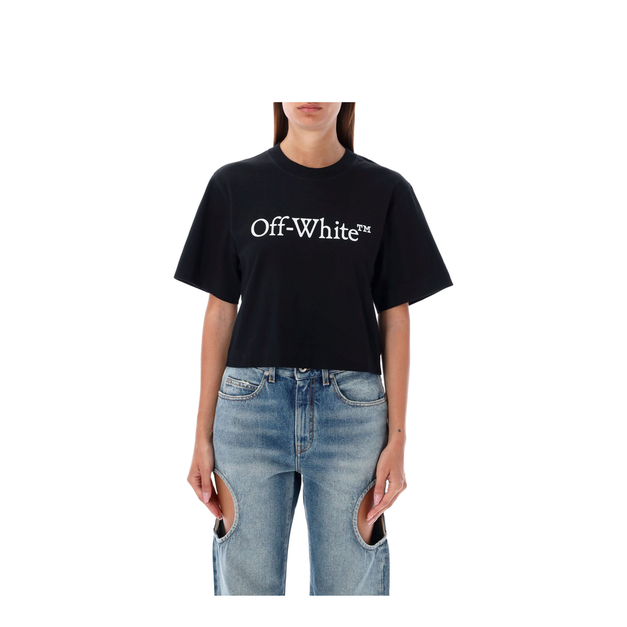 Women's Logo Cropped T-Shirt - Black