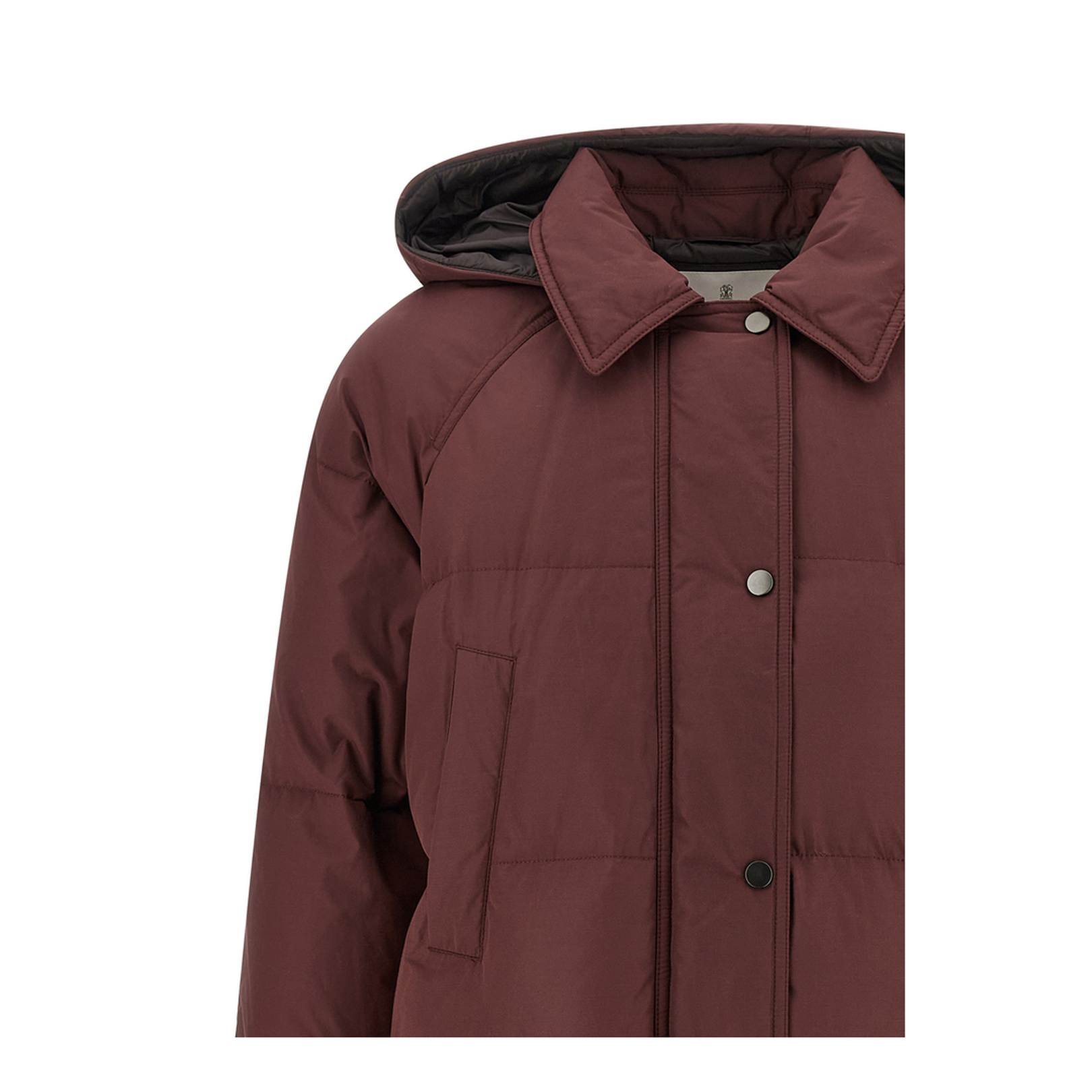 Shiny Zipper Pull Down Jacket