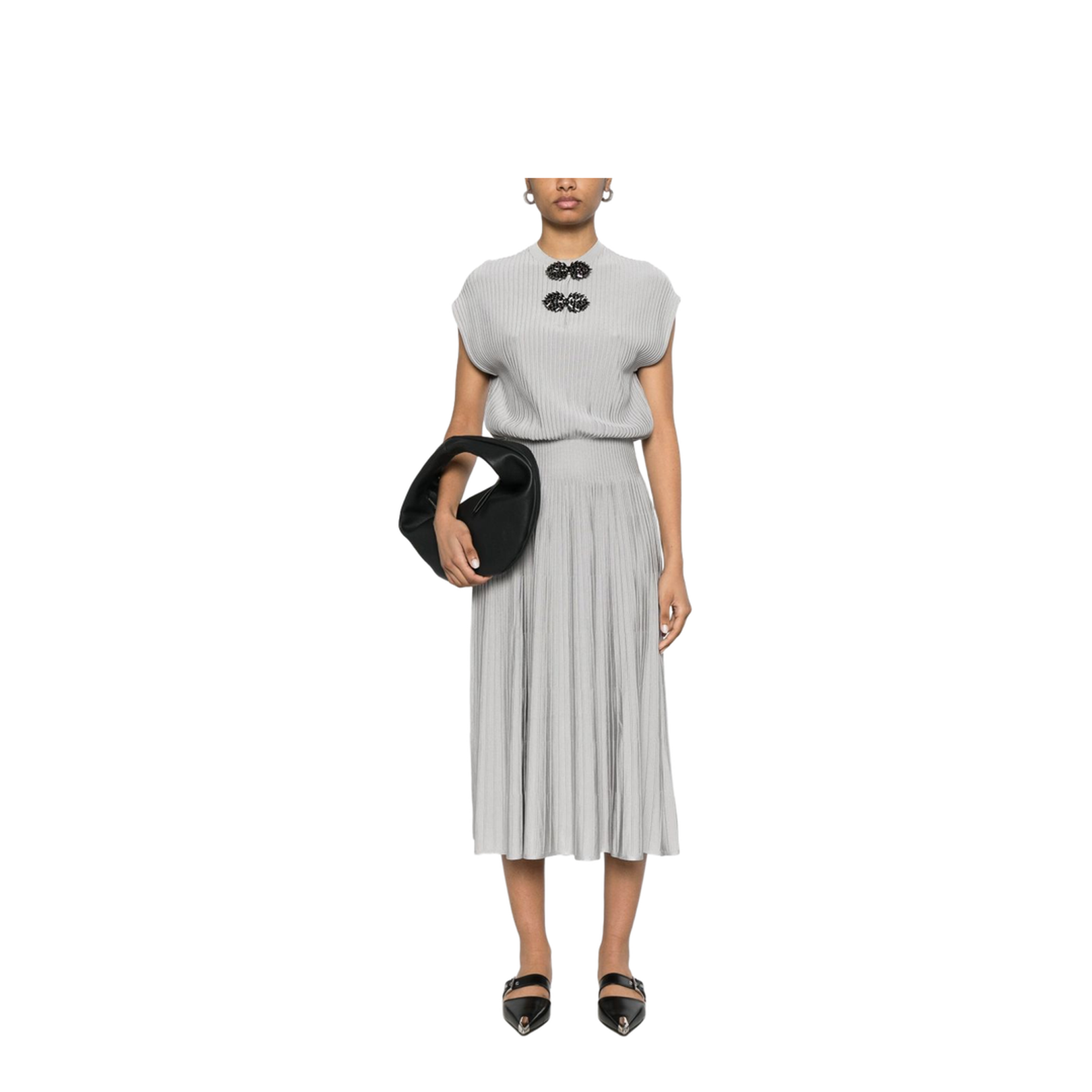 Ottoman Long Dress with Jewel Details
