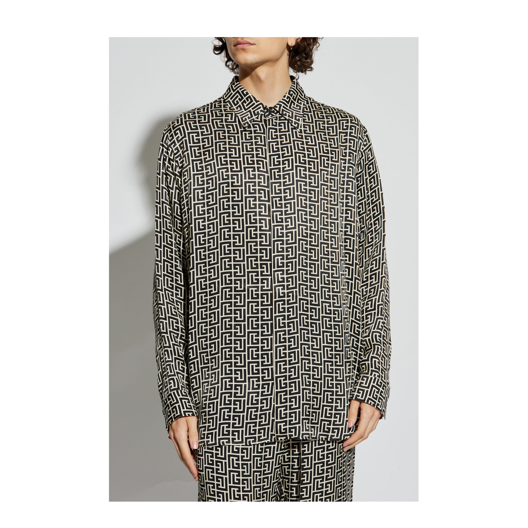 Monogrammed Flowing Shirt