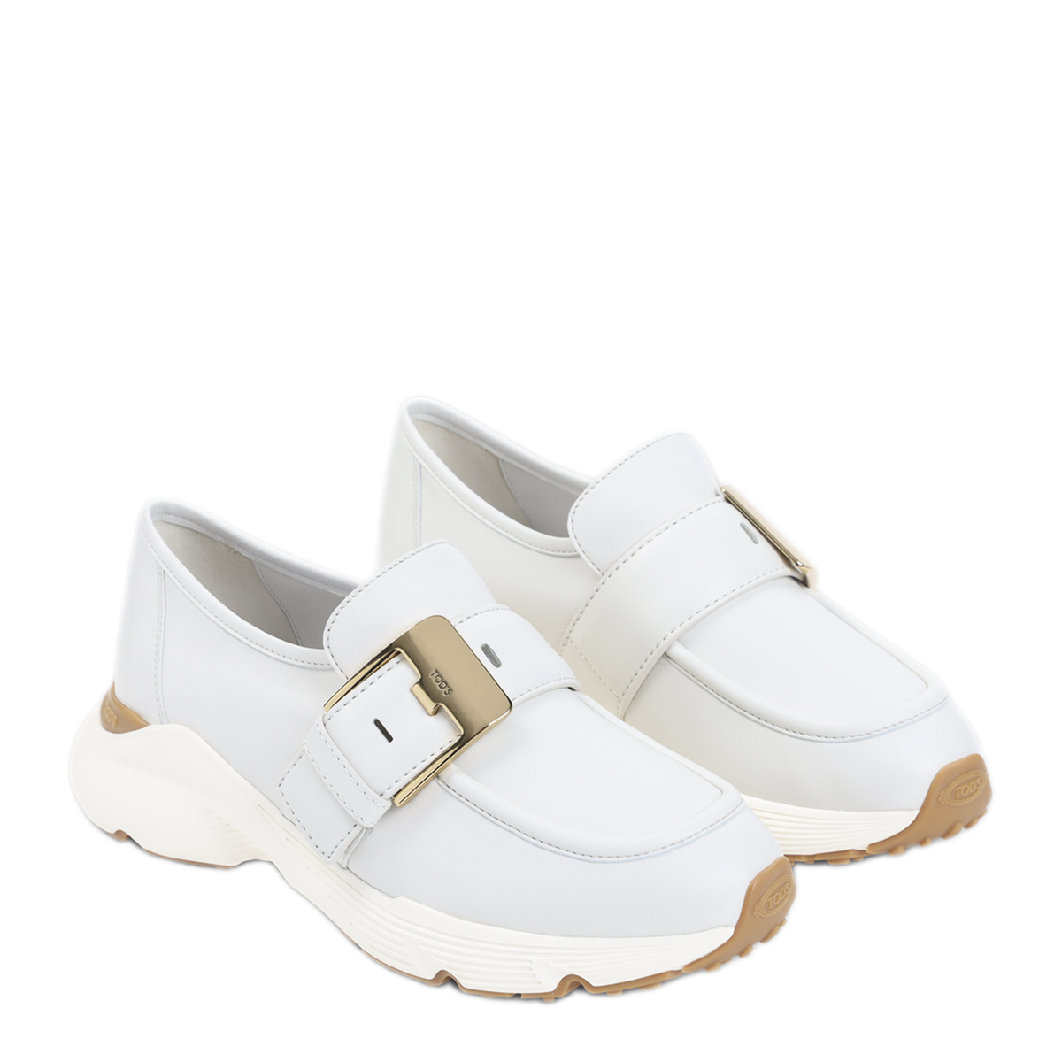 MAYFEYR - Tod's - White Lime Leather Sport Runner - XXW54C0JX90U1OB015BIANCO