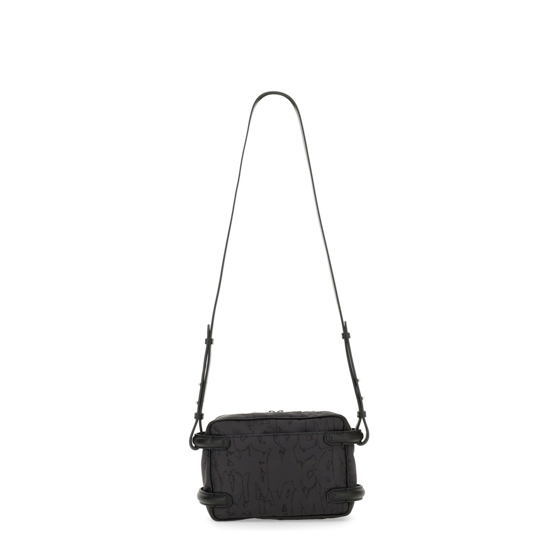 Black Nylon Harness Crossbody Bag