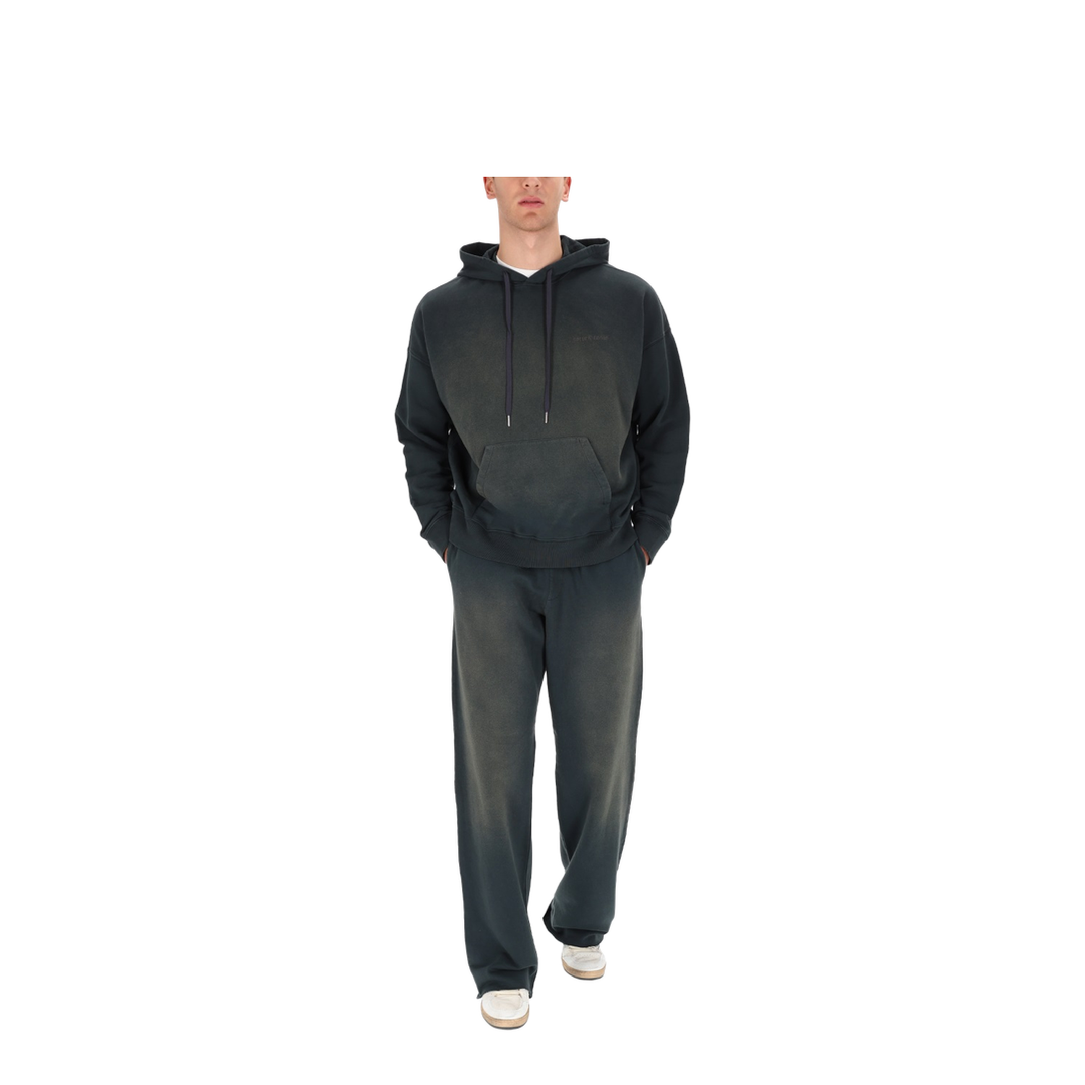 Sweatshirt with Bleached Effect