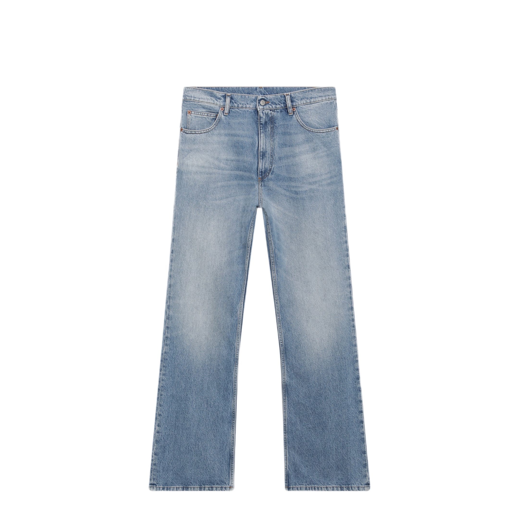 MAYFEYR - Mm6 Maison Margiela - Bootcut Jeans In Light Washed Denim, Blue - SH0LA0044M30058963