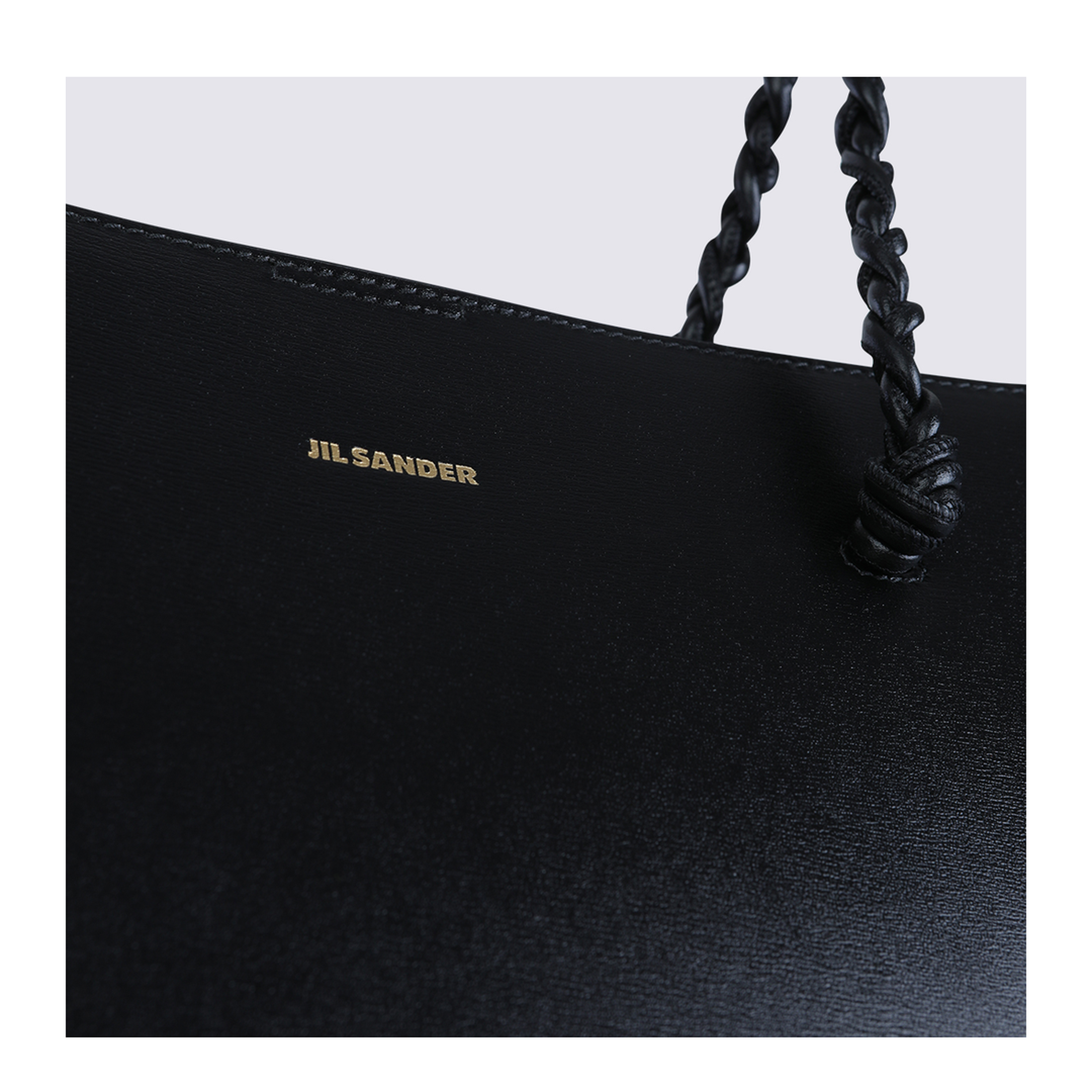 Tangle Tote Bag in Calf Leather - Black