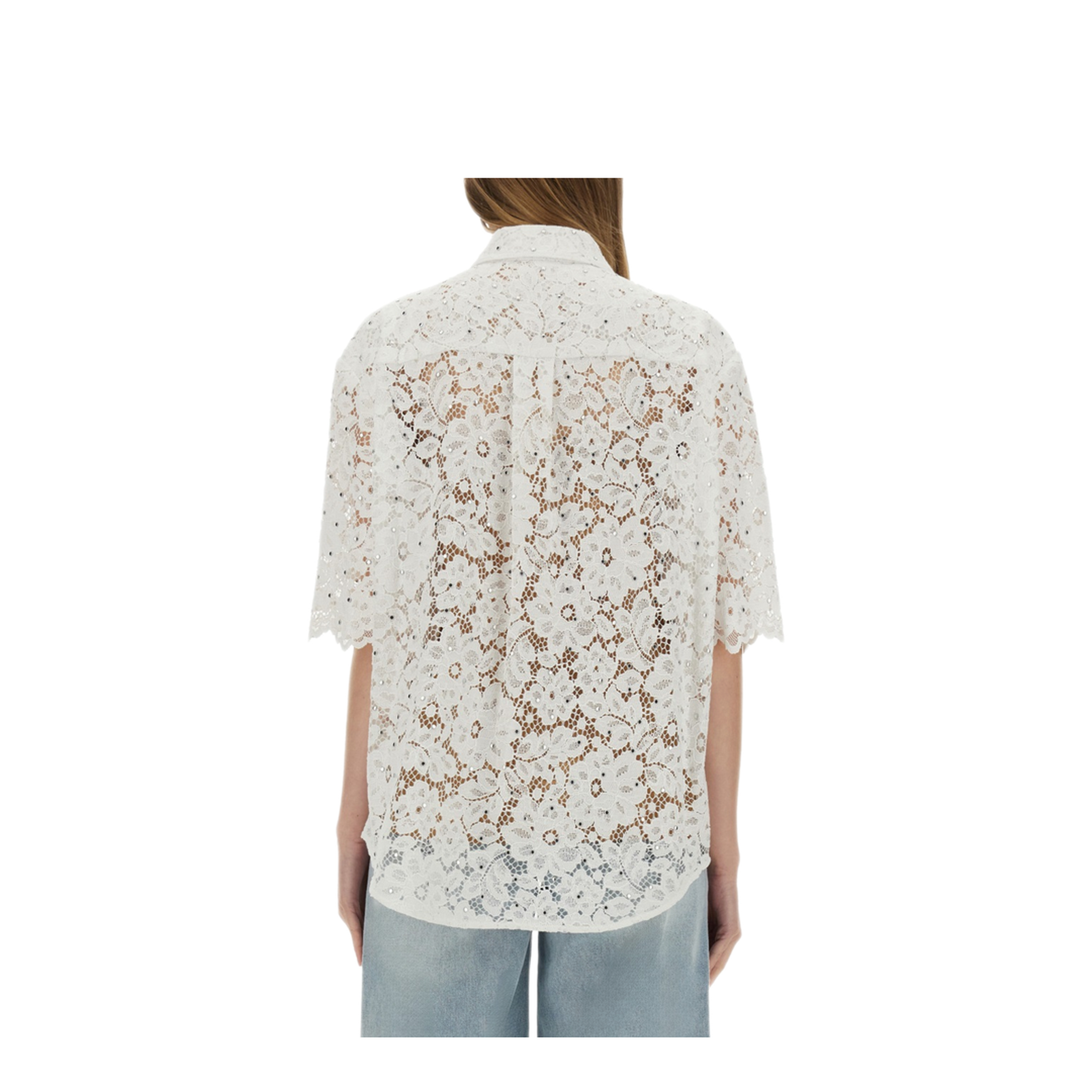 MAYFEYR - MICHAEL BY MICHAEL KORS - Floral Lace Shirt - MS540SXGTA100WHITE
