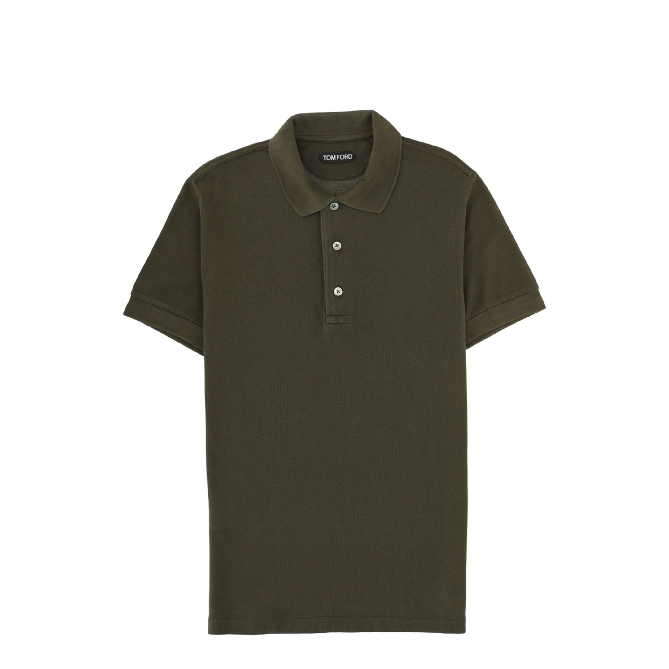 MAYFEYR - Tom Ford - Cotton Piqué Polo Shirt In Green - JPS011JMT013GAL