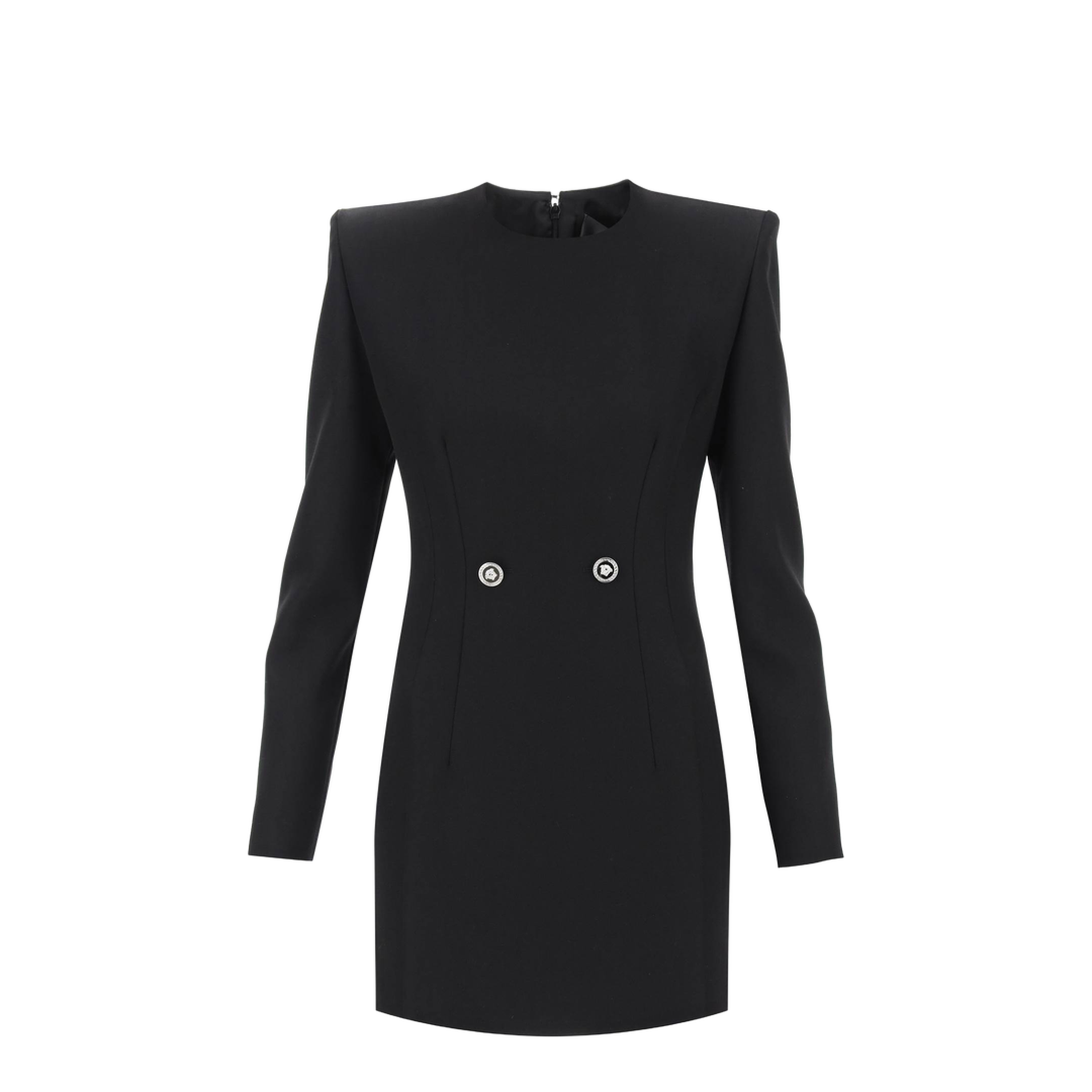 Mini Grain De Poudre Dress In Black