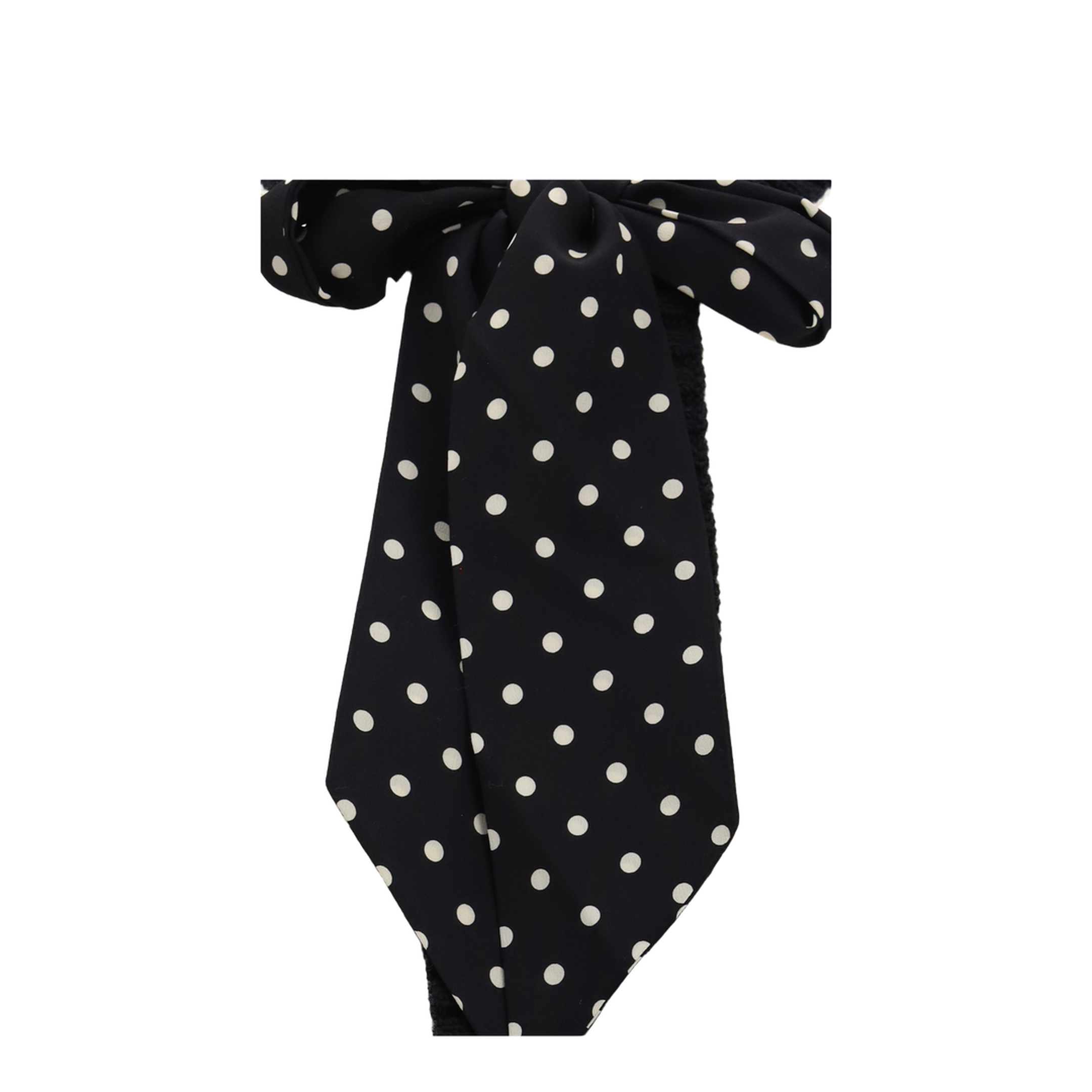 MAYFEYR - Valentino - Open Polka-Dot Bow Cardigan - 9B3KA16EABL