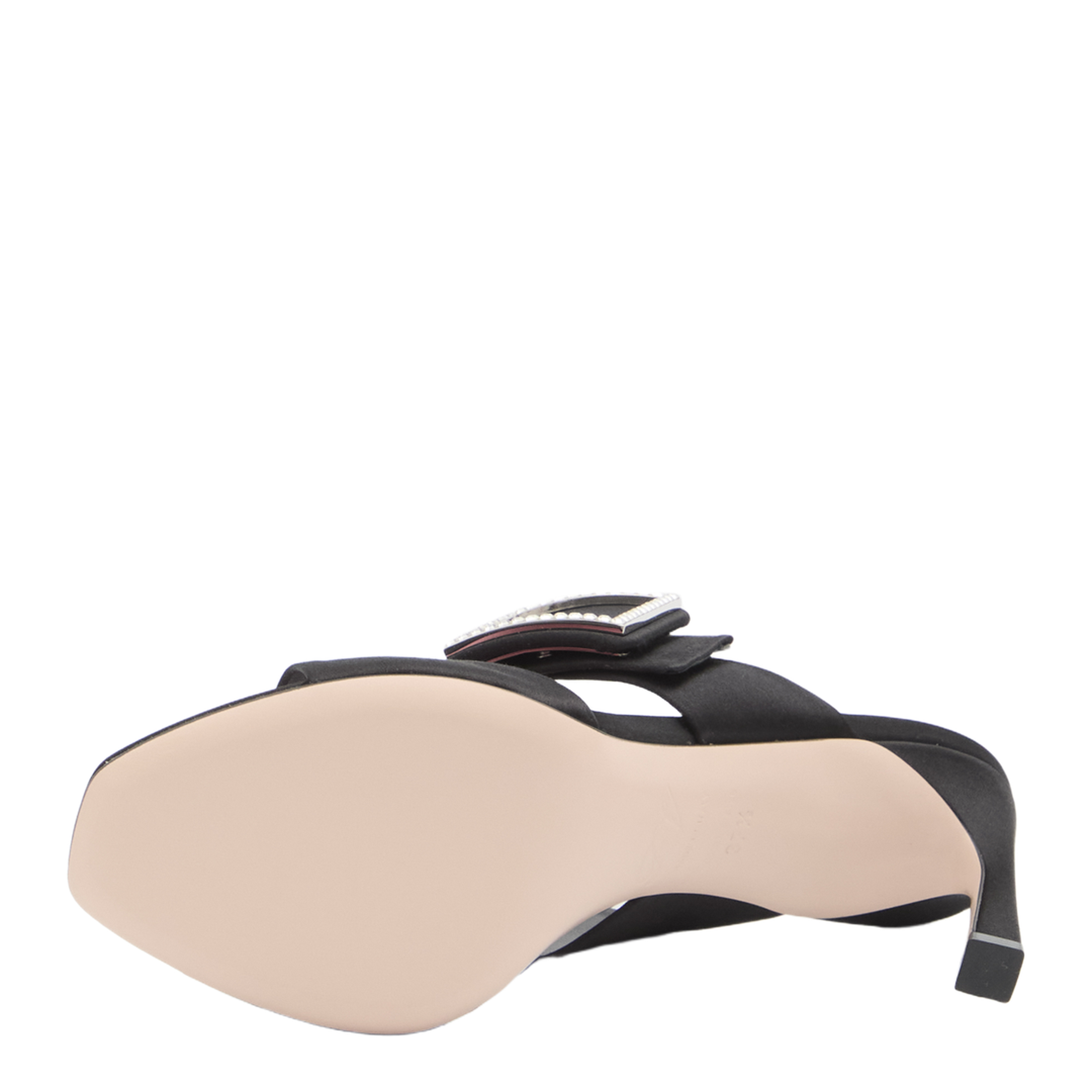 Trompette satin mules