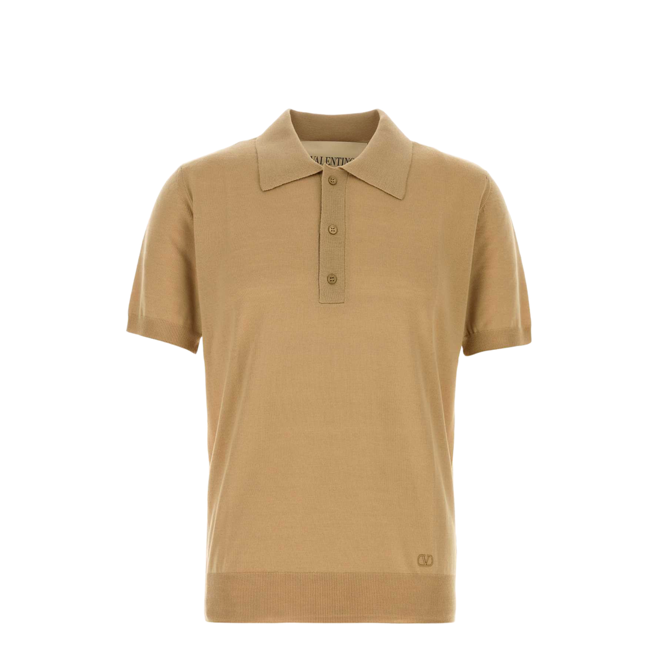 Camel Wool Polo Shirt