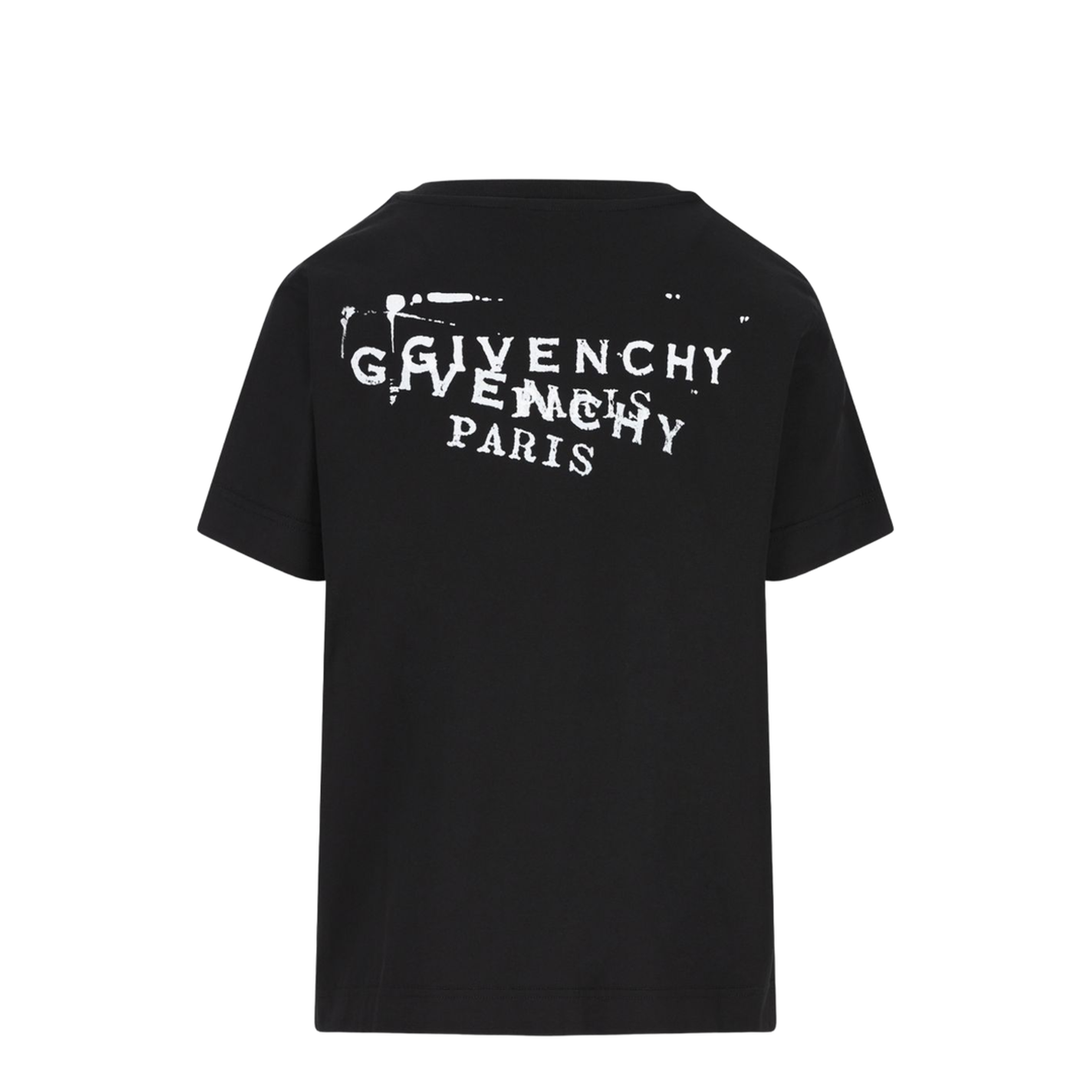 Black T-shirt with Stamp Print