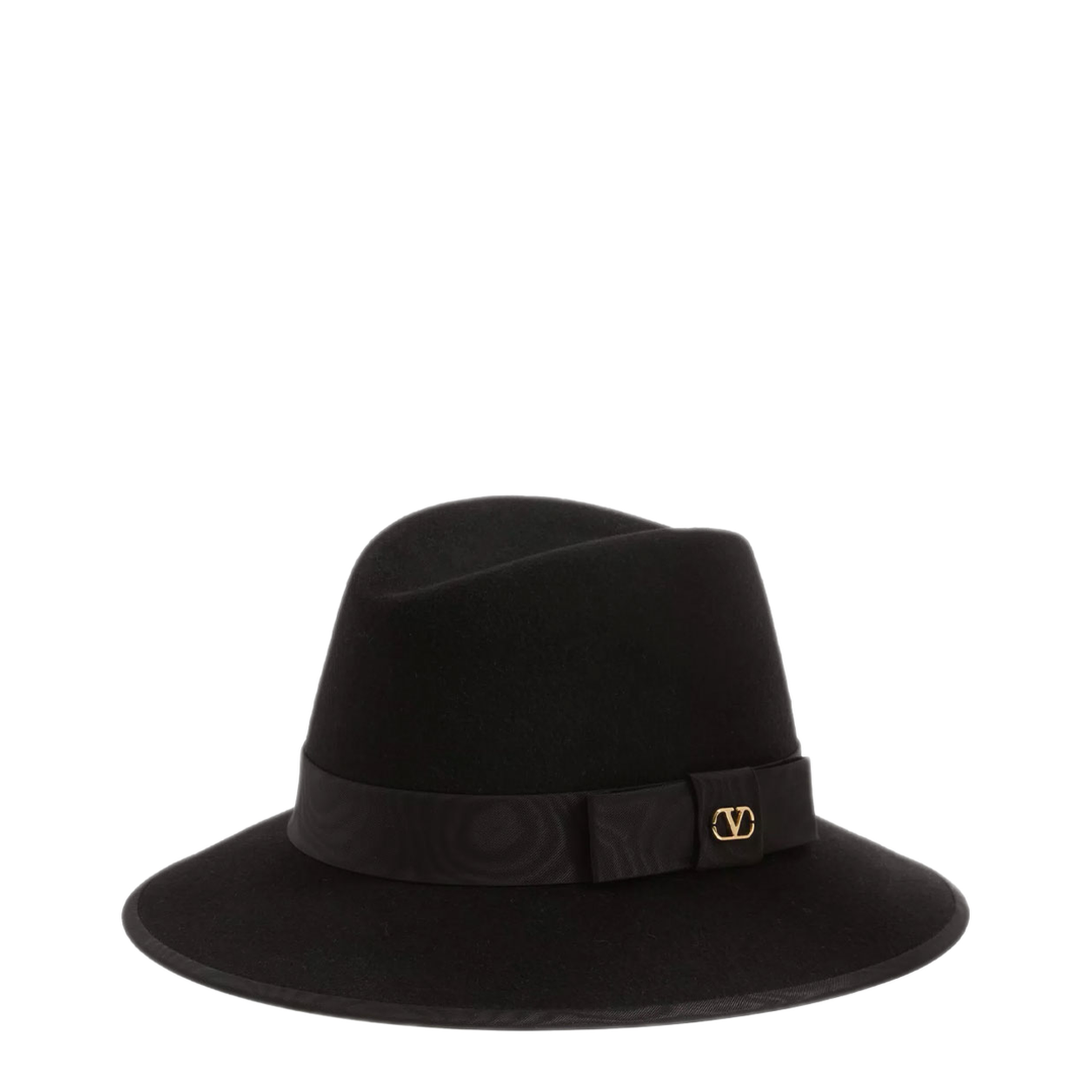 MAYFEYR - Valentino - Vlogo Signature Felt Hat With Moiré Ribbon - WHAA12RKX3GF