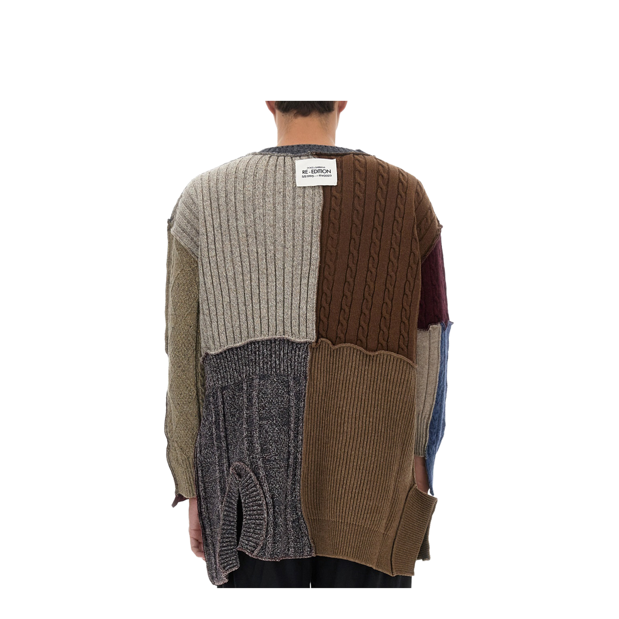 Patchwork Distressed Cardigan