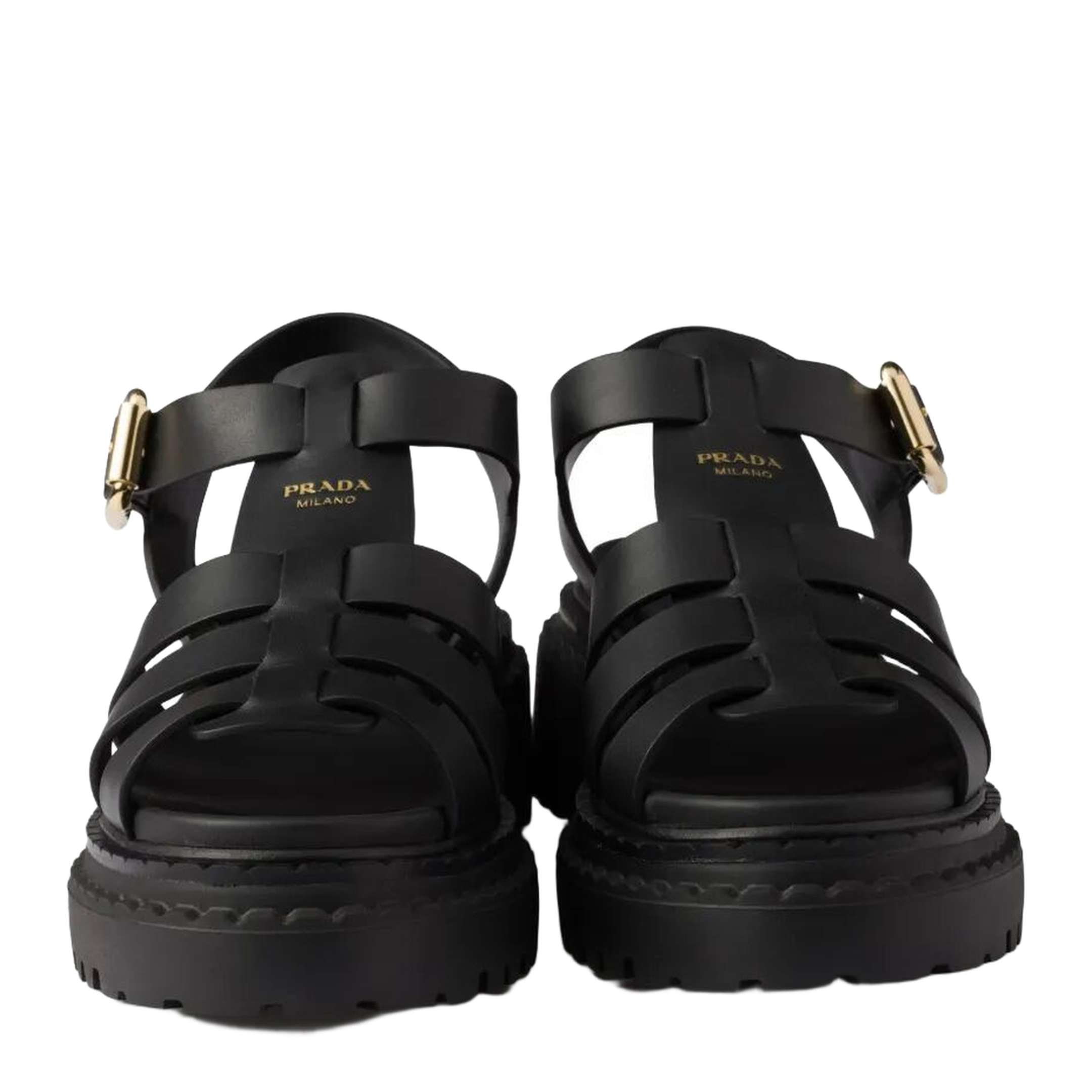 MAYFEYR - Prada - Fisherman'S Leather Flatform Sandals - 1X923NF0557V6