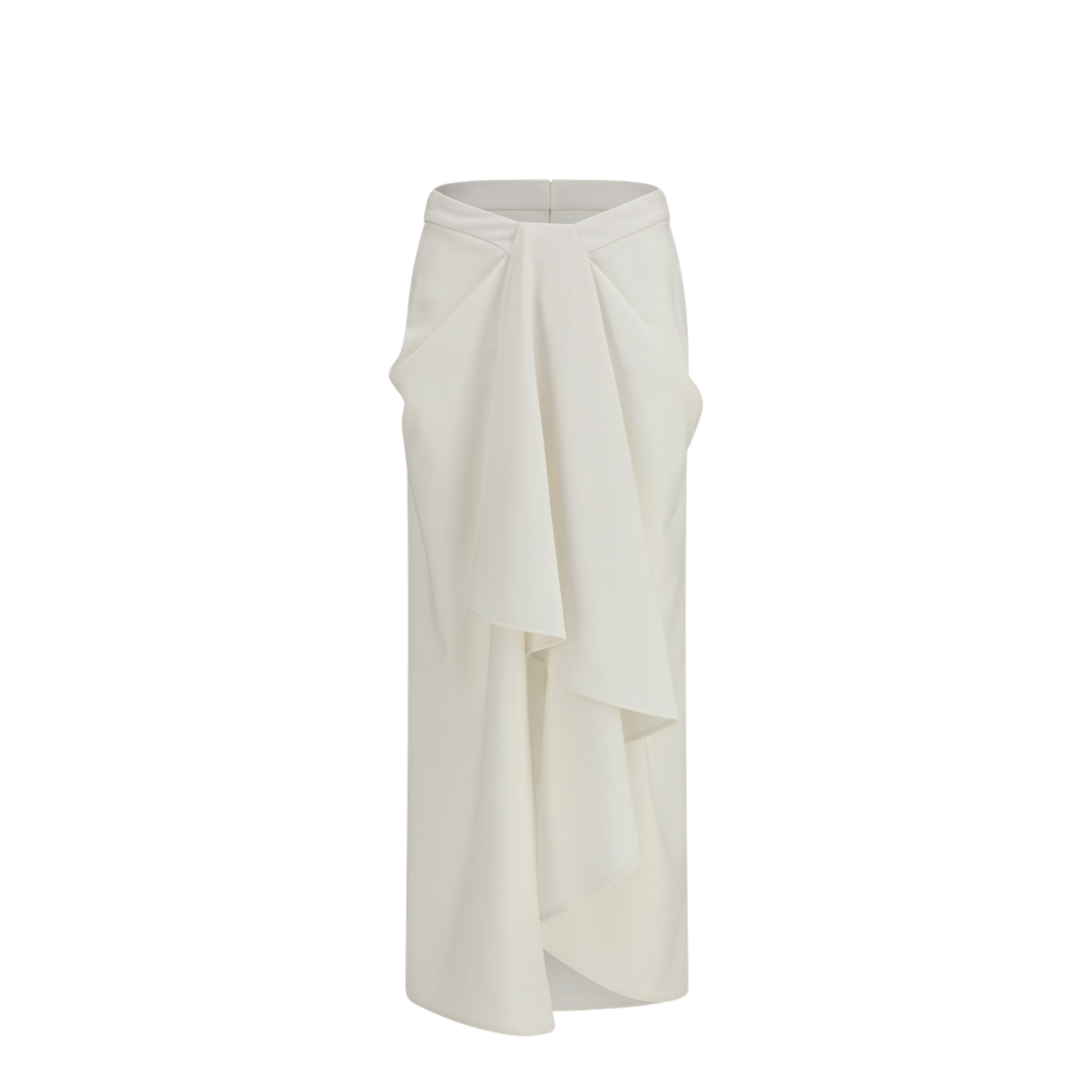 MAYFEYR - Givenchy - Long Draped Wool And Mohair Skirt - BW411U10Q0