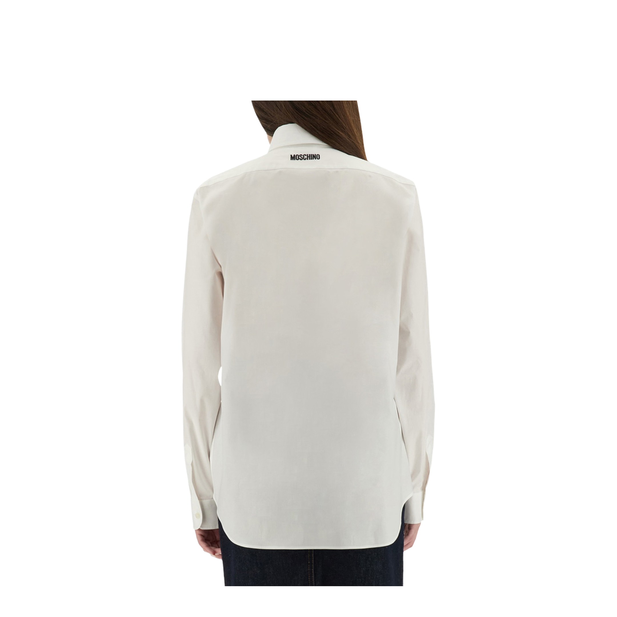 Shirt with Goose Embroidery