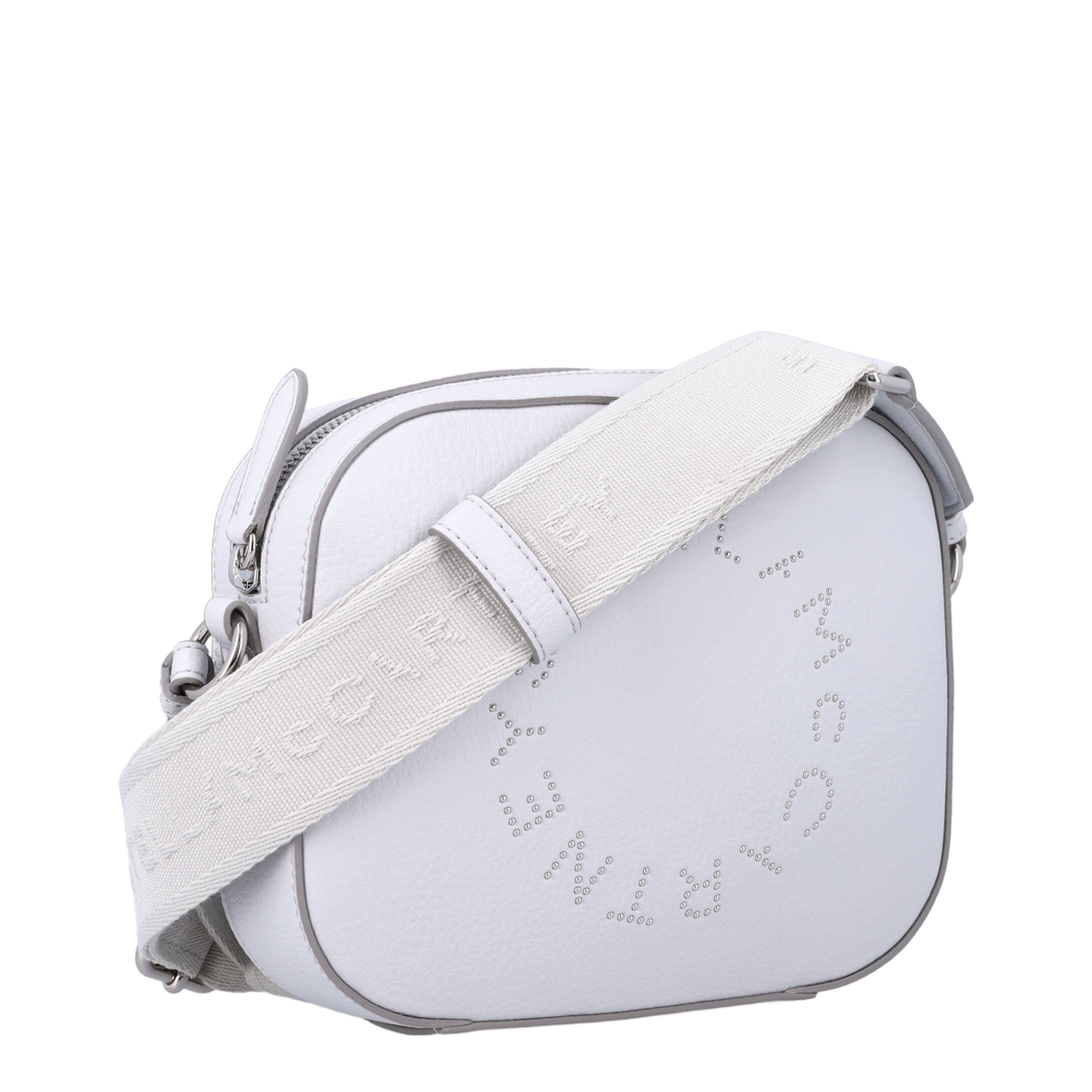 Camera Bag Small Coated Polyamide Crossbody - Pearl