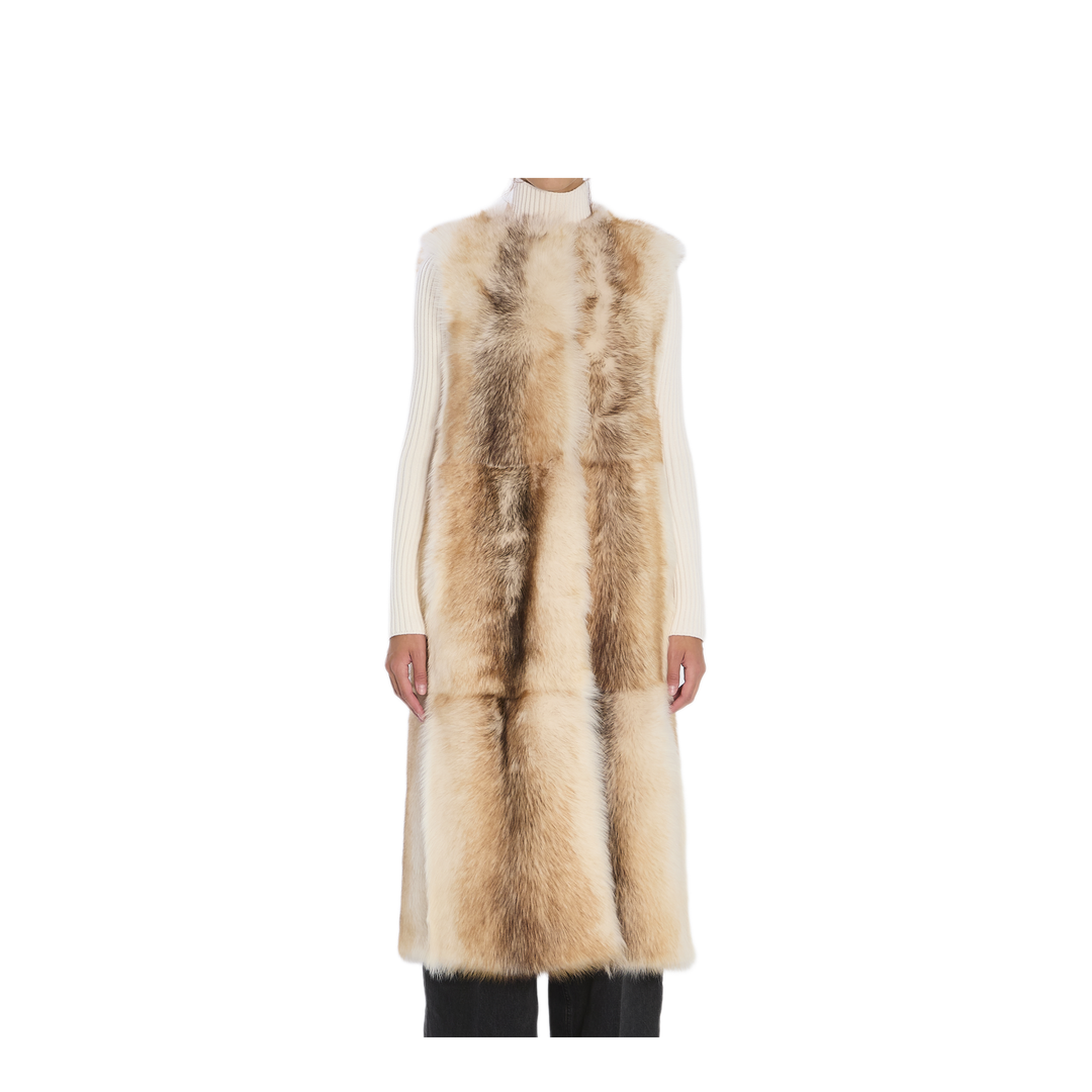 MAYFEYR - Yves Salomon - Long Lamb Fur Vest - 26WYM63105215B3271