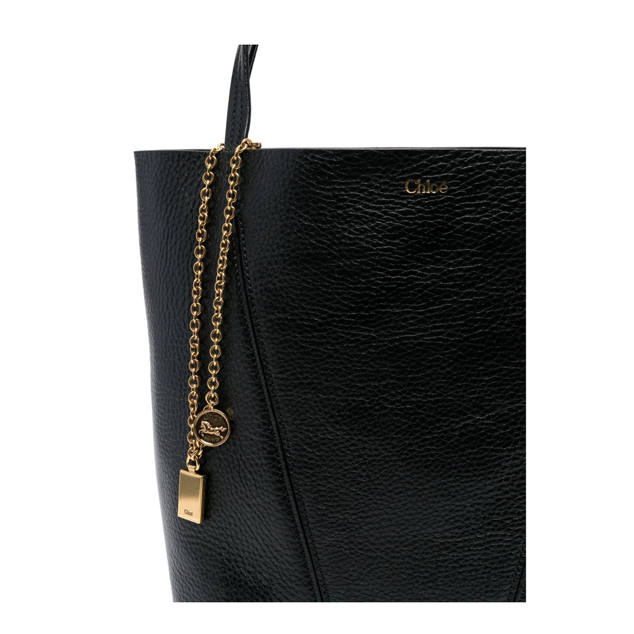 Black Two Flat Shoulder Straps Bag