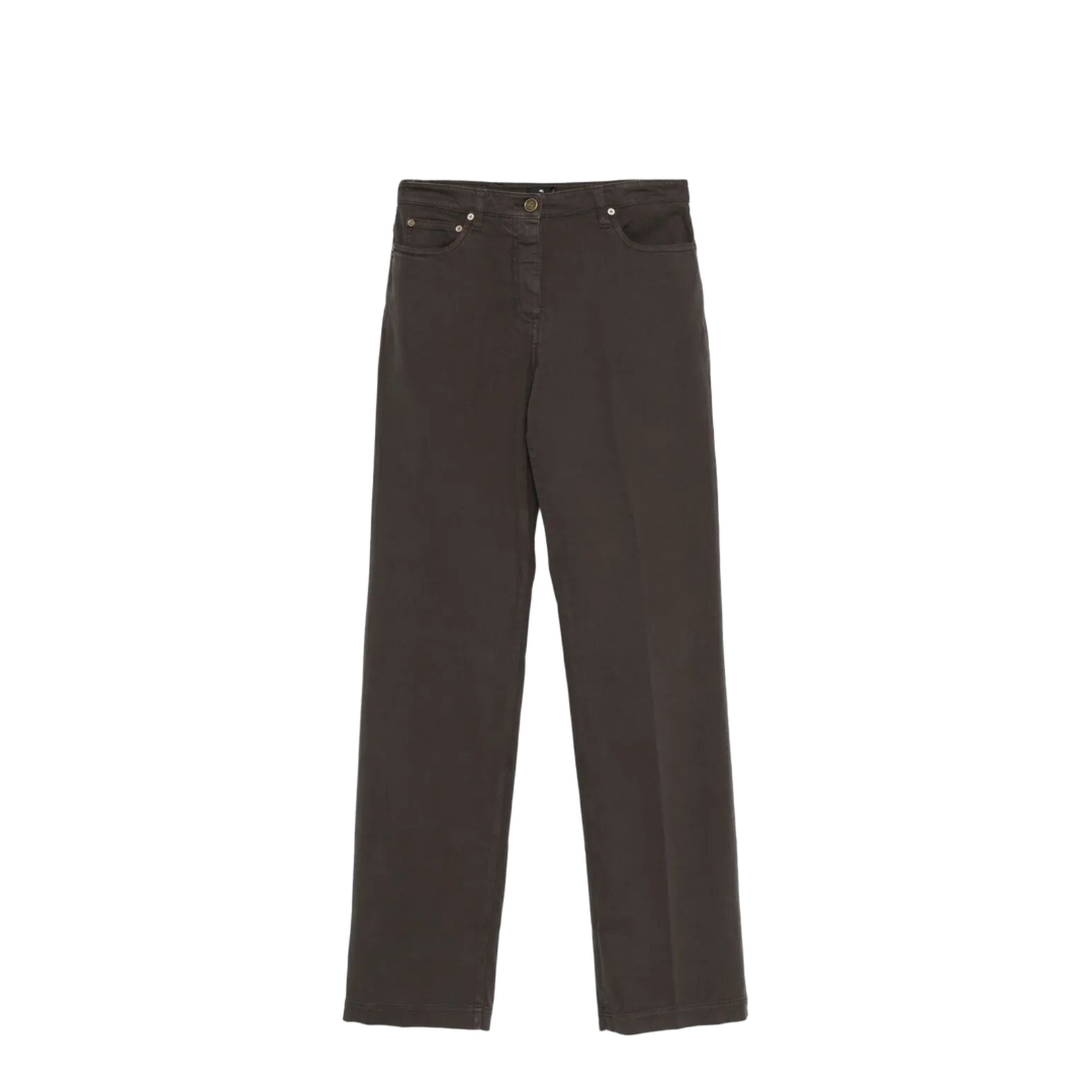 Straight Leg Denim Trousers