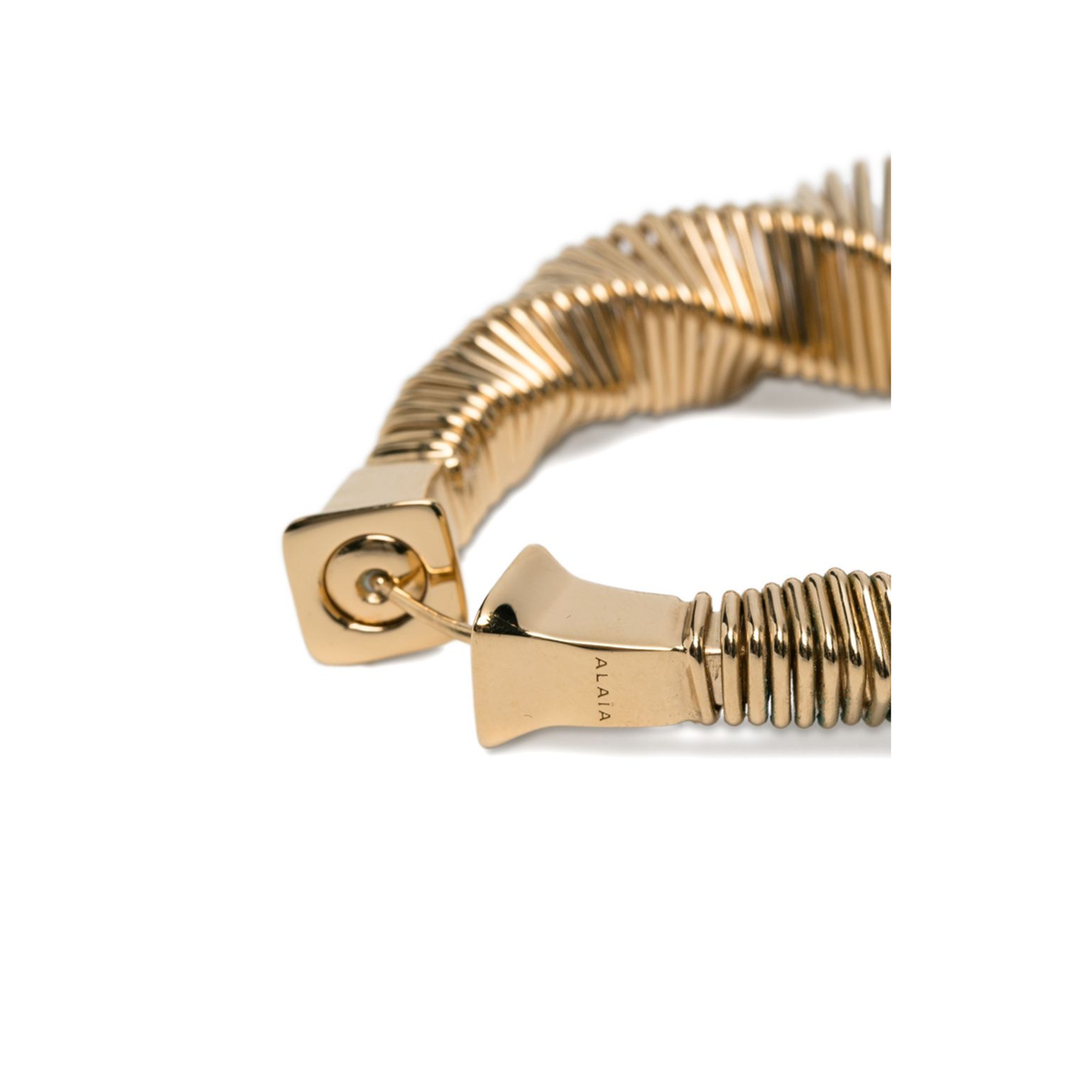 Square Spiral Small Hoops