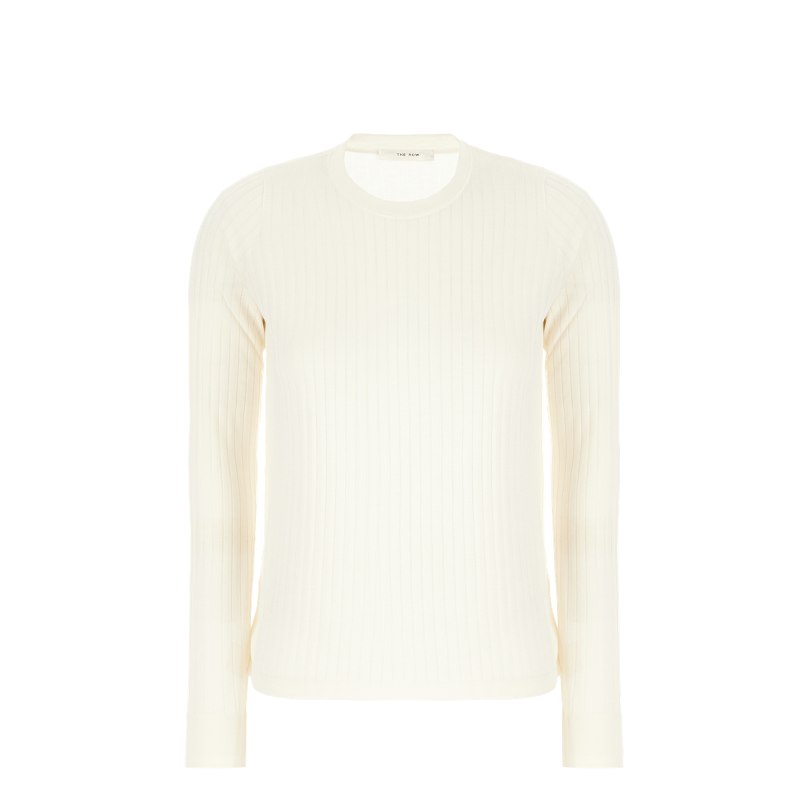 Ribbed Crew Neck Top with Long Sleeves