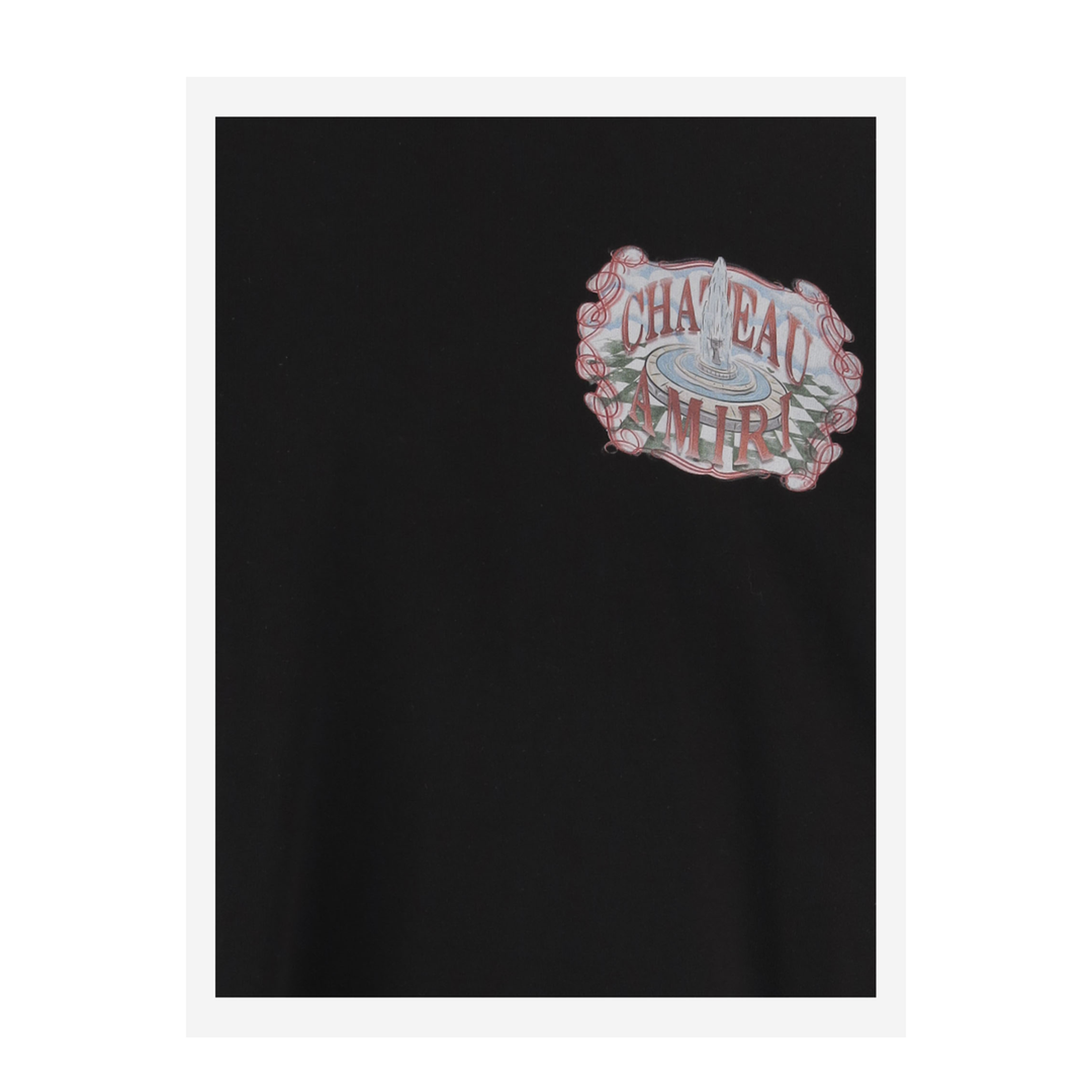 Printed Cotton T-Shirt Black