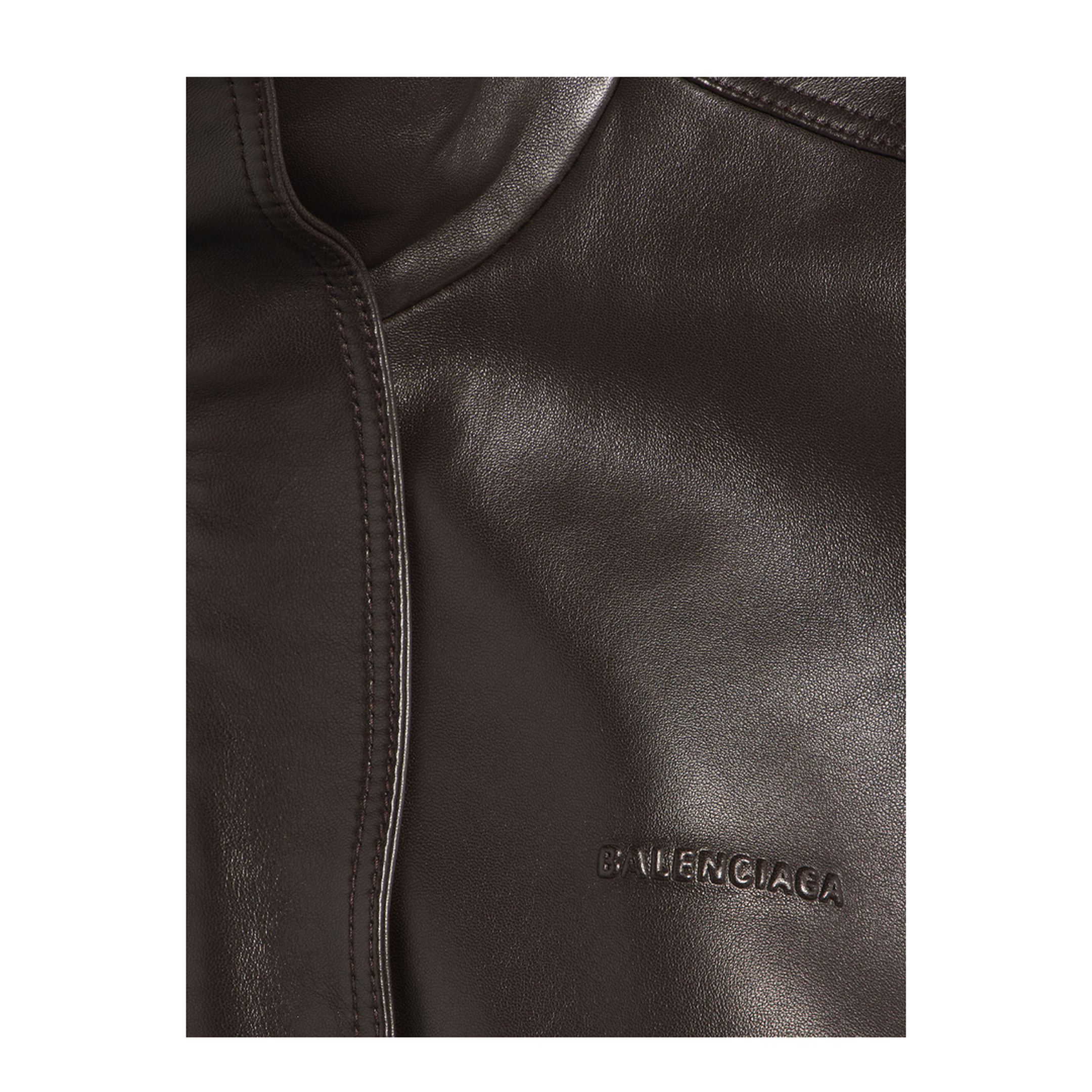 MAYFEYR - Balenciaga - Sleeveless Blouson In Shiny Soft Lambskin - A002FVTUS30