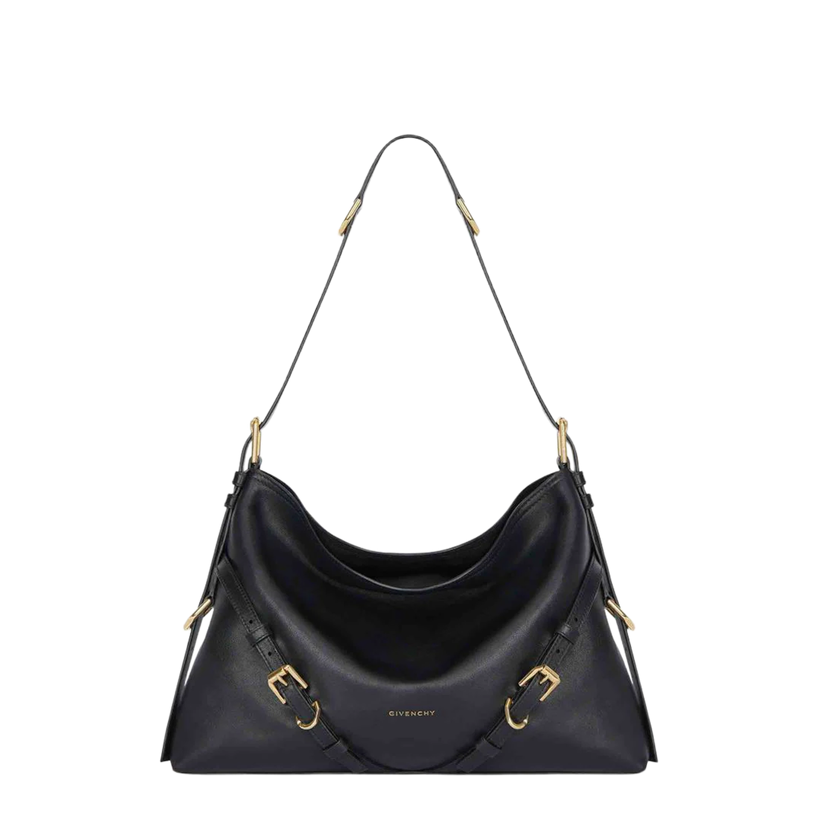 Medium Voyou Bag in Shiny Leather