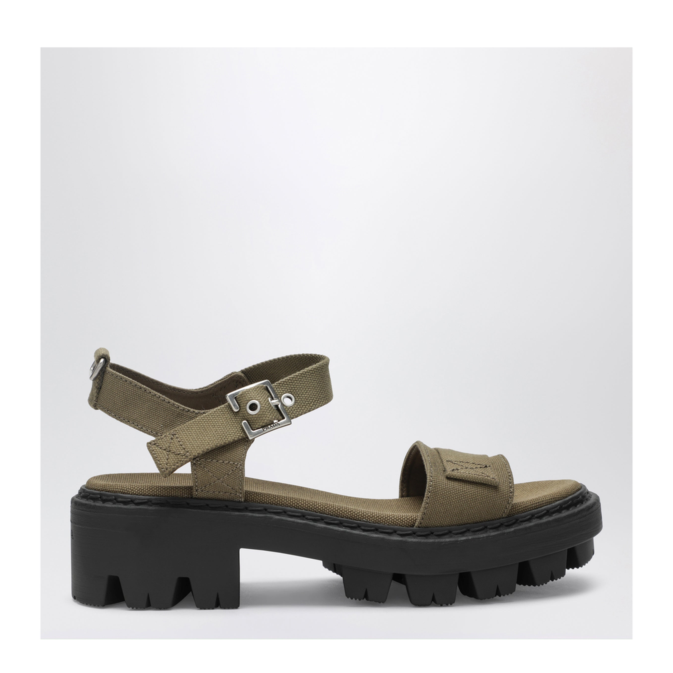 Military Green Canvas Sandals