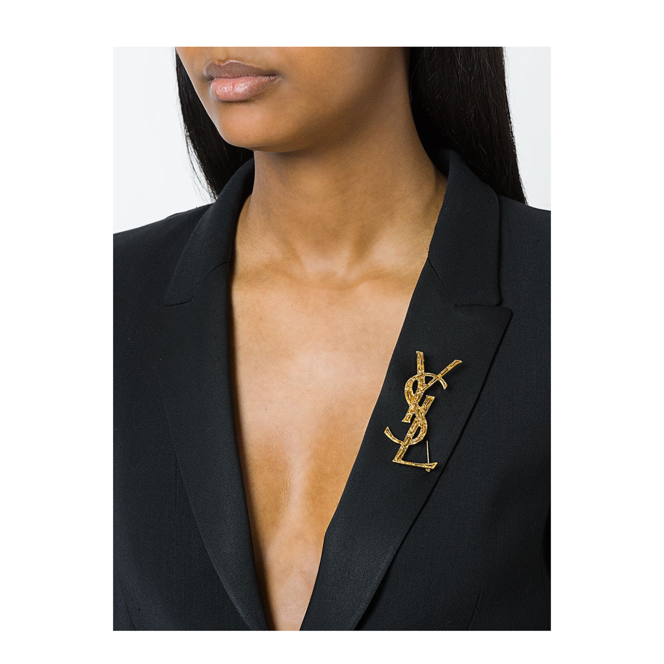 CASSANDRE Crocodile Brooch in Metal in Gold