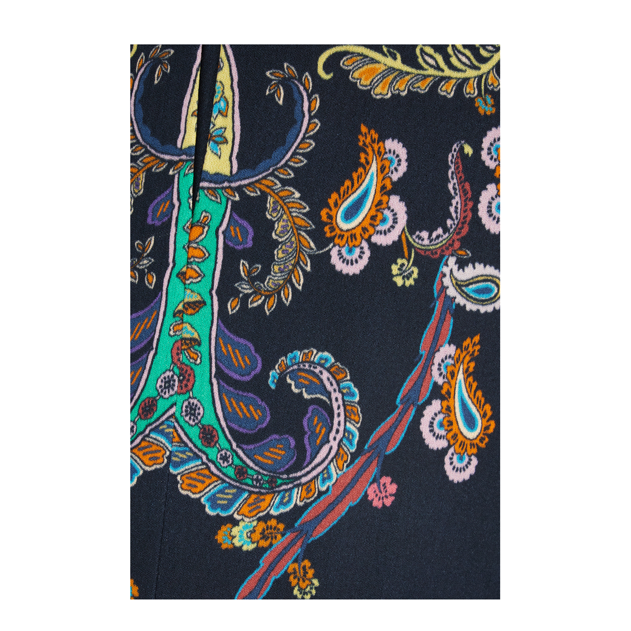 Envers Satin Fabric Wide-Leg Trousers - Multicolor