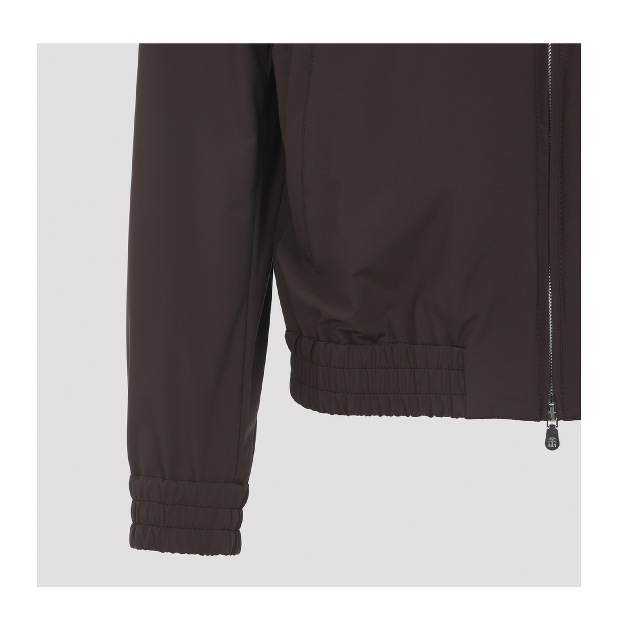 Water Resistant Blouson Jacket Brown