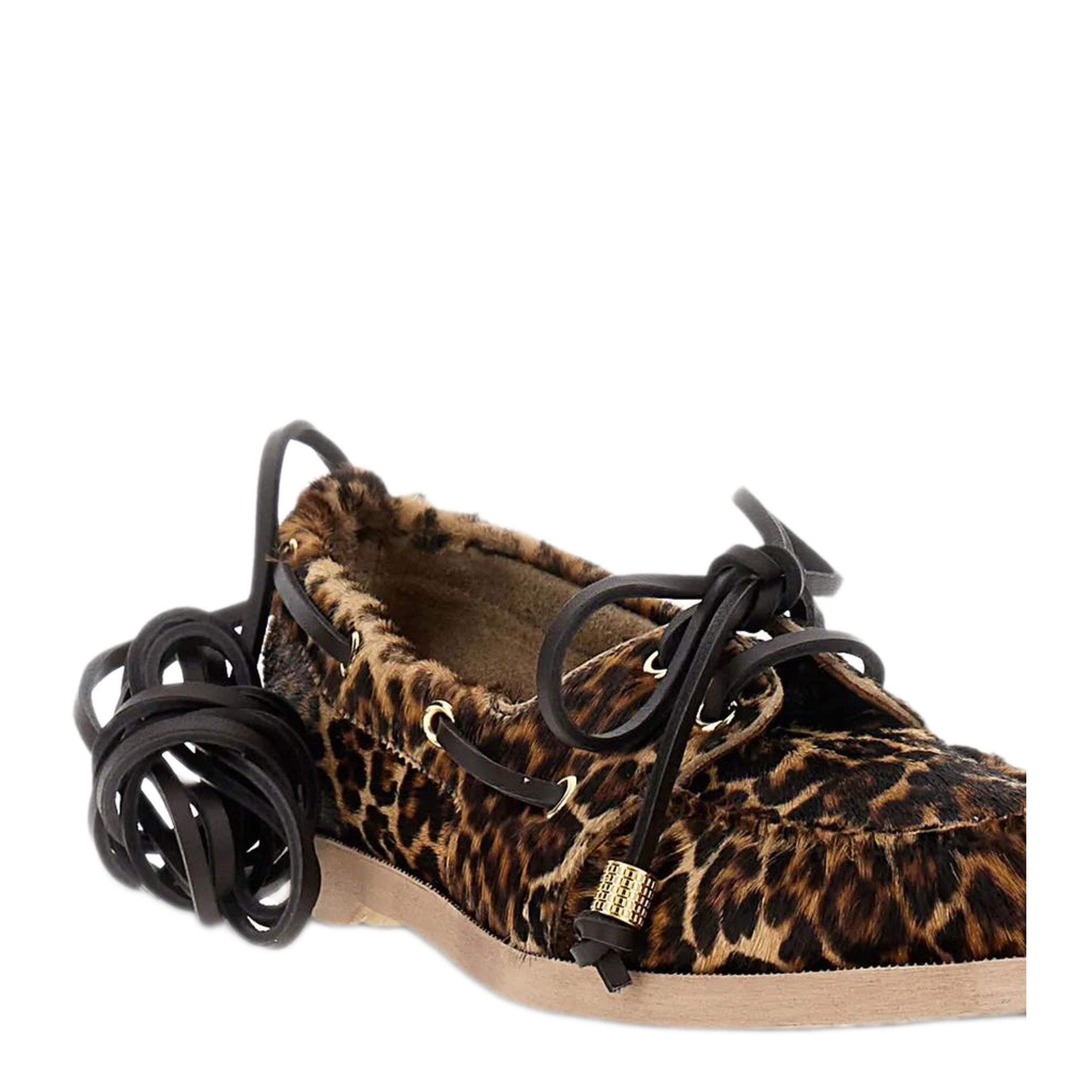 MAYFEYR - Golden Goose - Boat Mocassin Horsy Leopard Upper With Accessories - GWF00883F00761981487