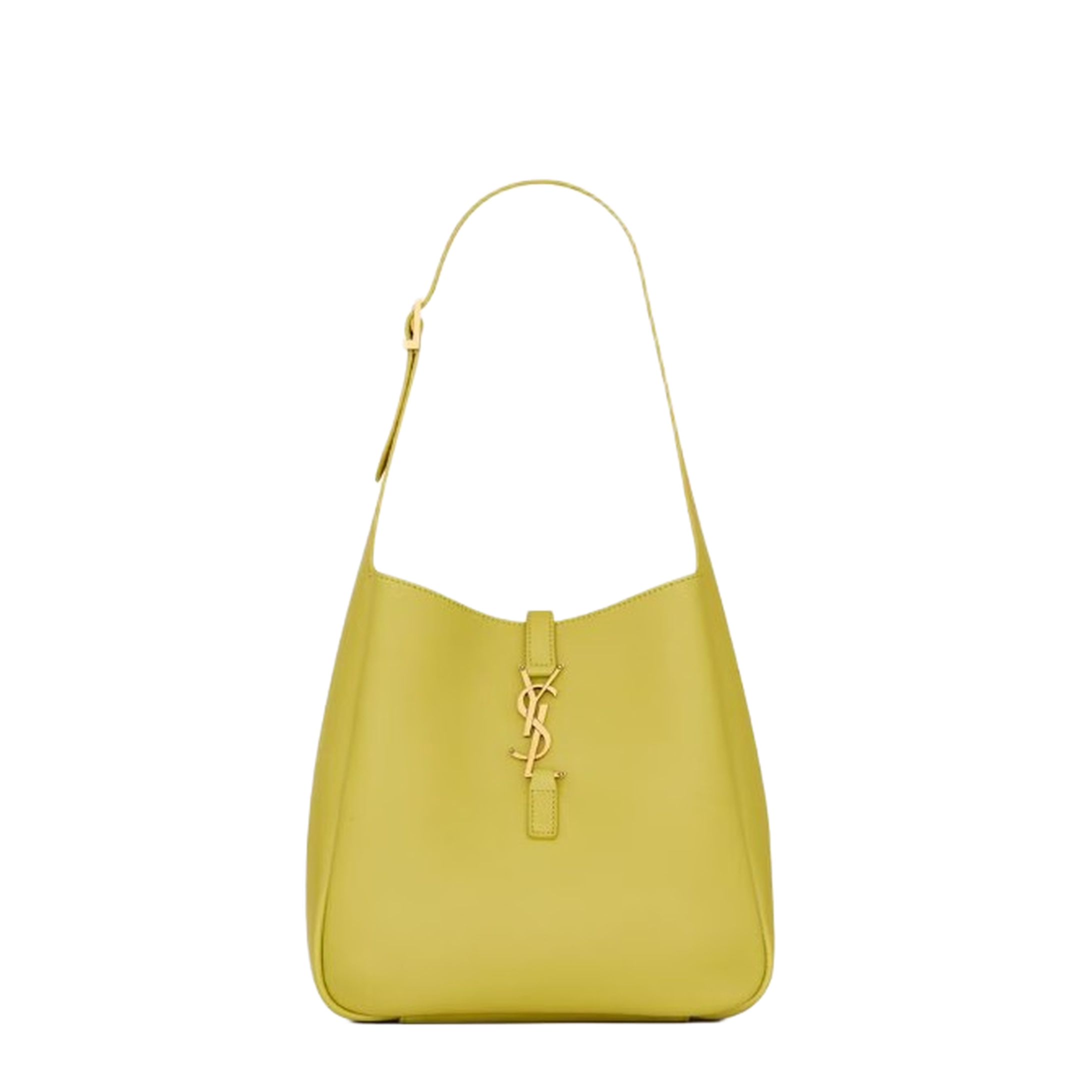Supple Small Bag in Grained Leather in Yellow