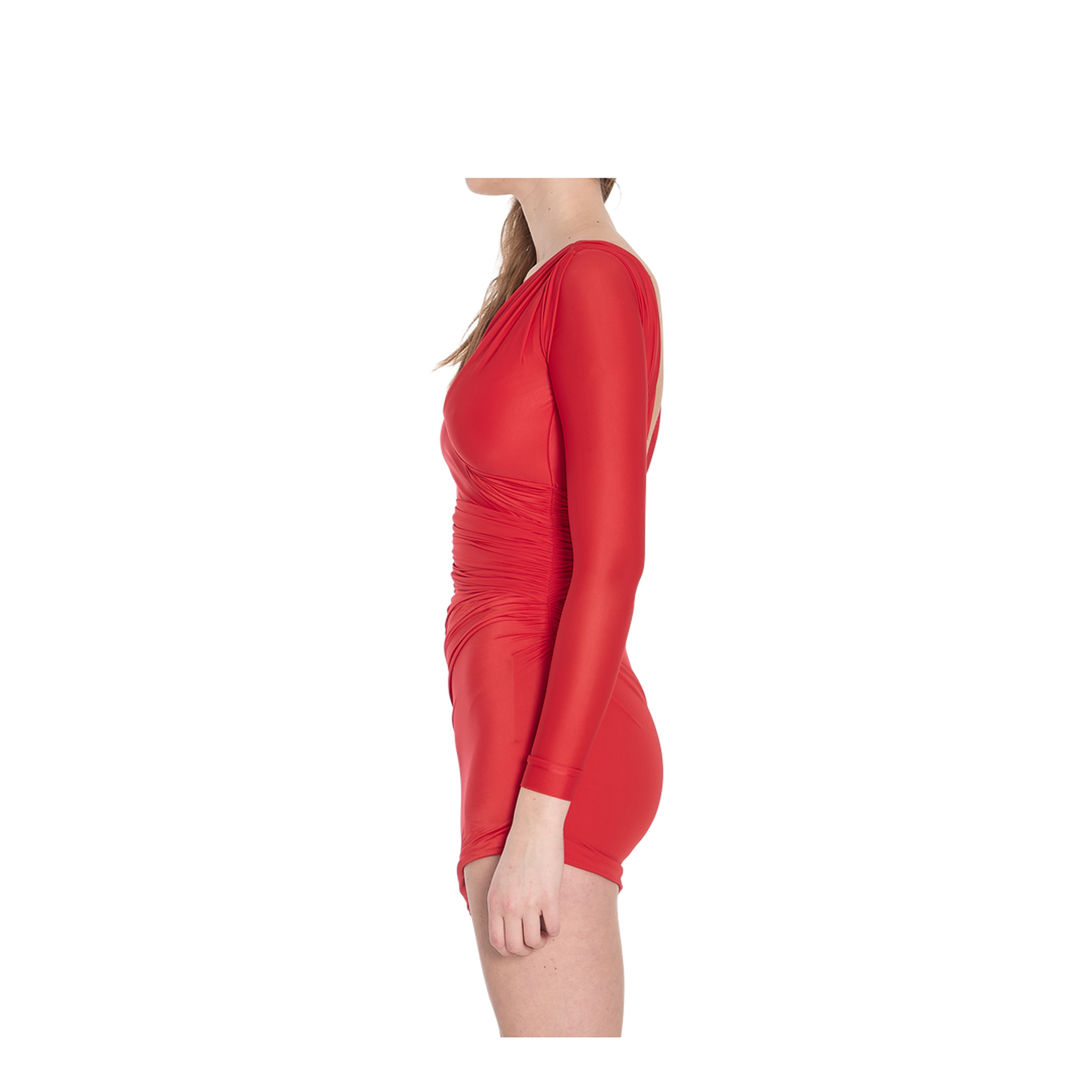 Red Stretch Jersey Mini Dress