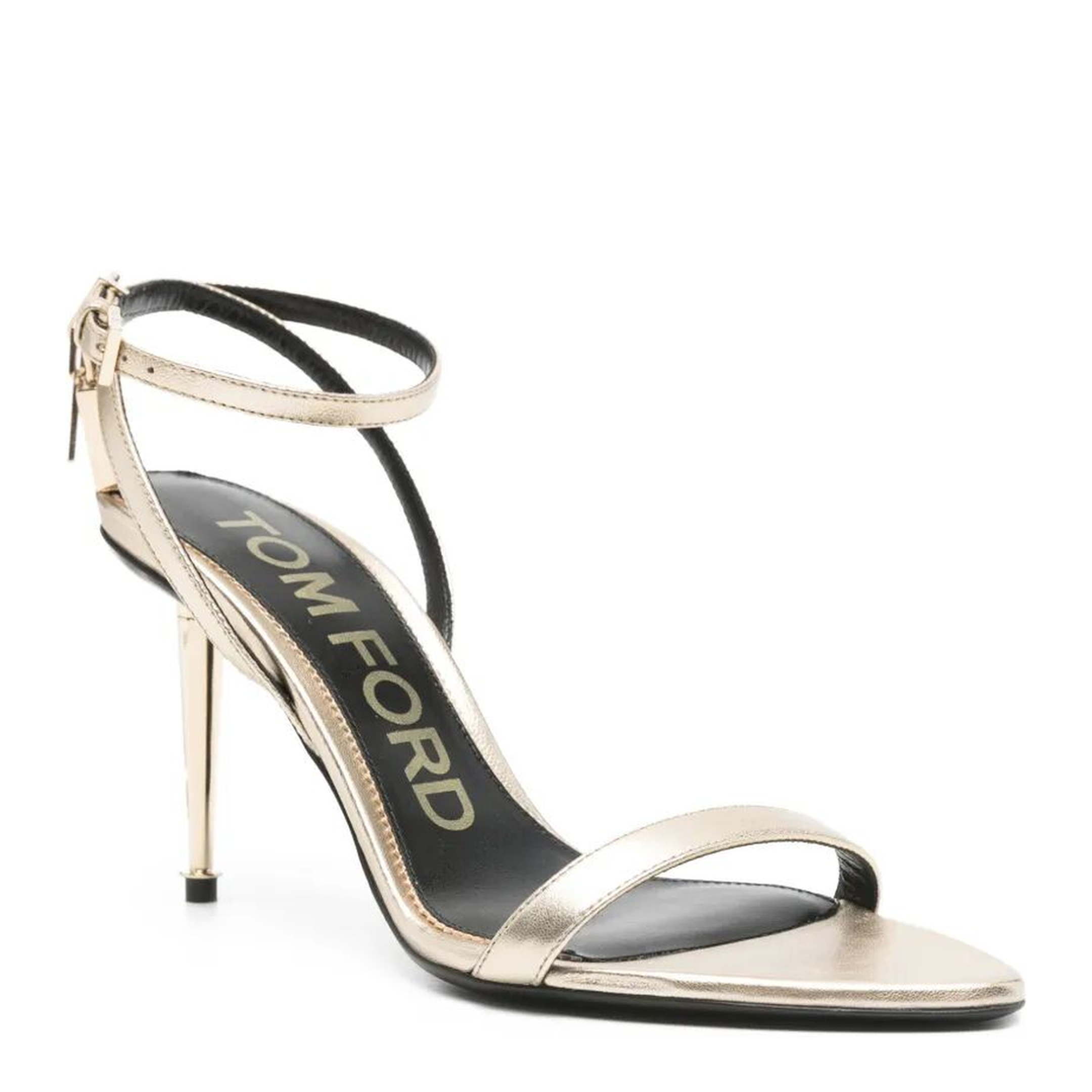 MAYFEYR - Tom Ford - Ankle-Strap Padlock 90 Mid Heel Sandals - W2748LSP014PYAC