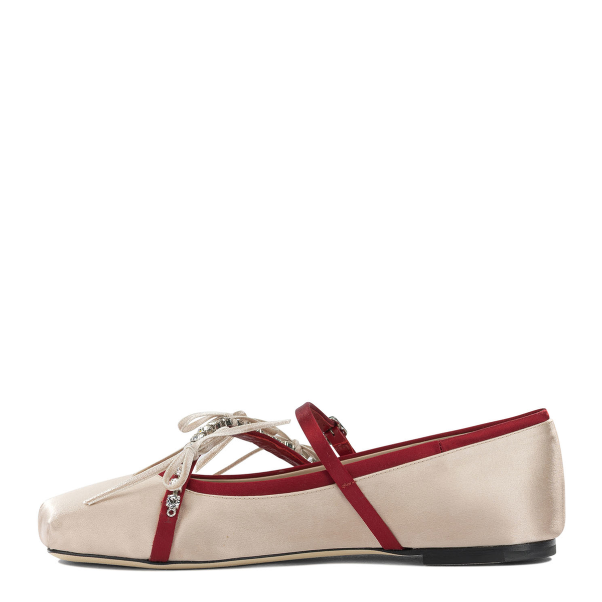 MAYFEYR - Jimmy Choo - Loli Mary Jane Flats - LOLIBALLERINABPZMACARONRUBYRED