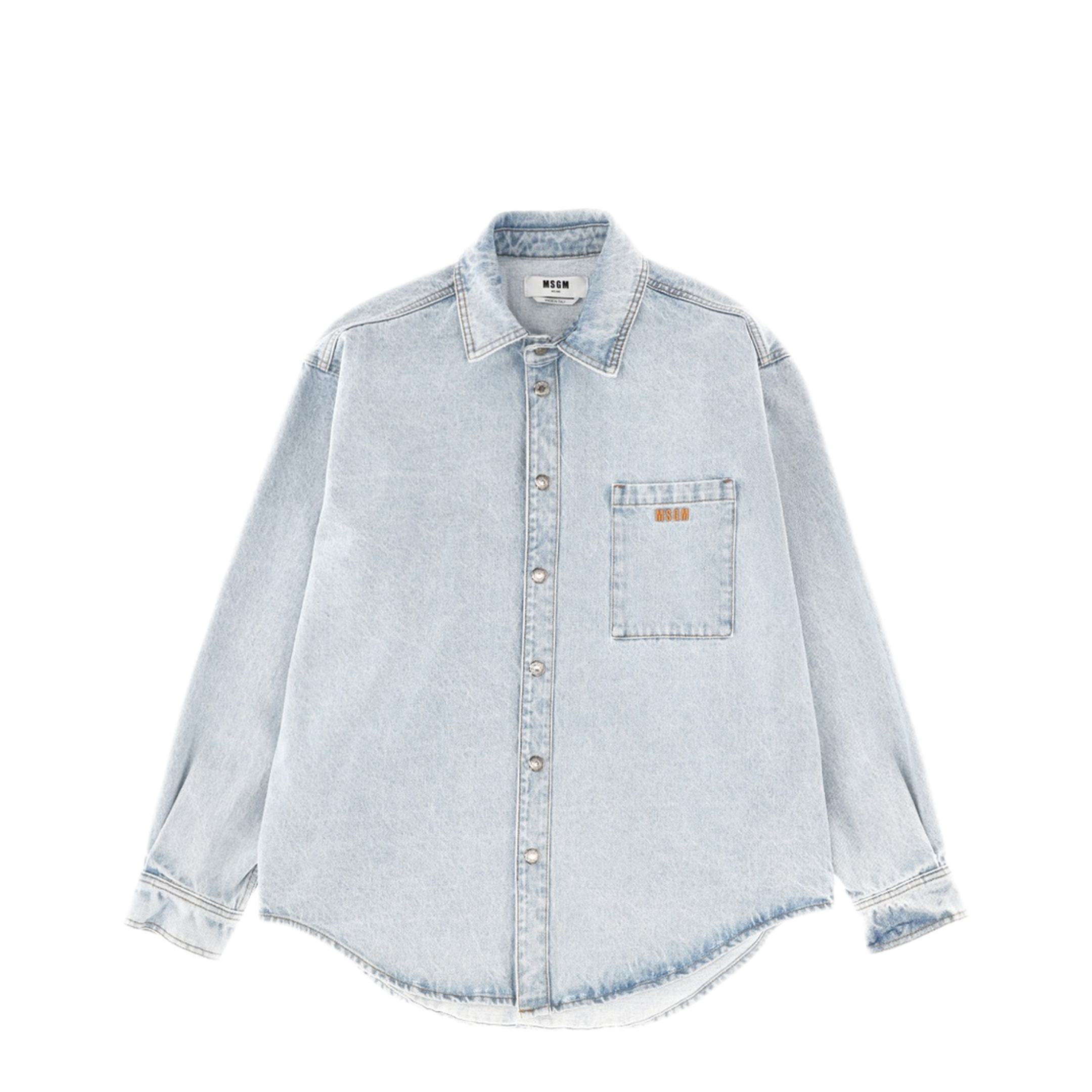 MAYFEYR - MSGM - Shirt With Embroidered Logo - 3940ME232L25759284