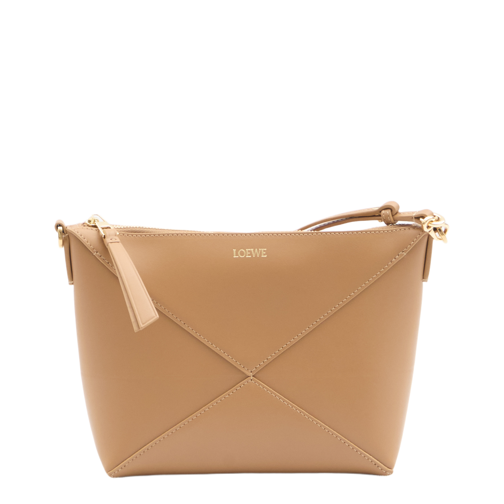 Puzzle Fold Pouch in Shiny Nappa Calfskin