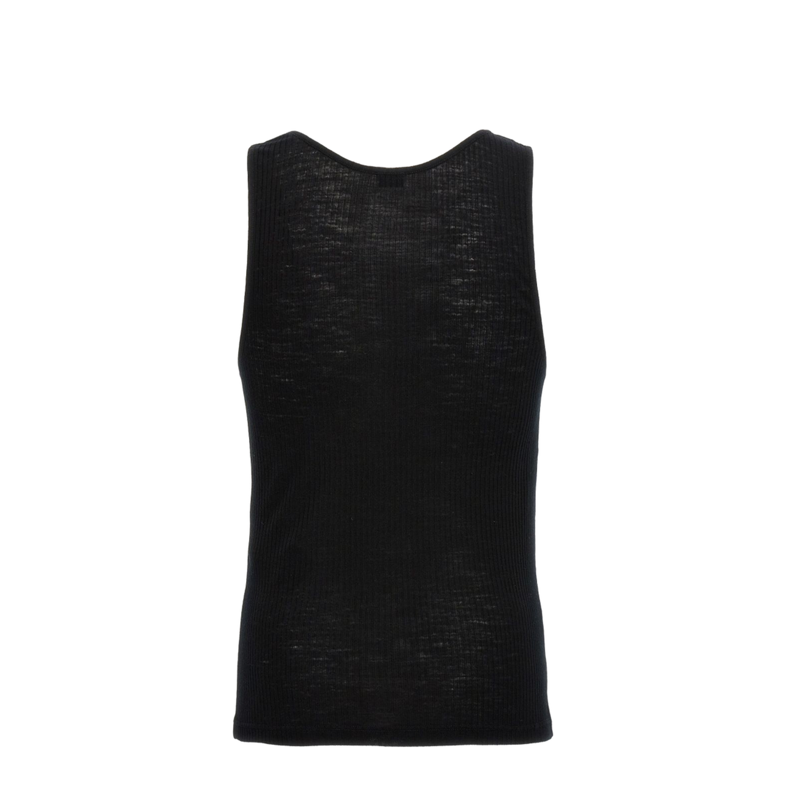 Semi-Sheer Ribbed Tank Top