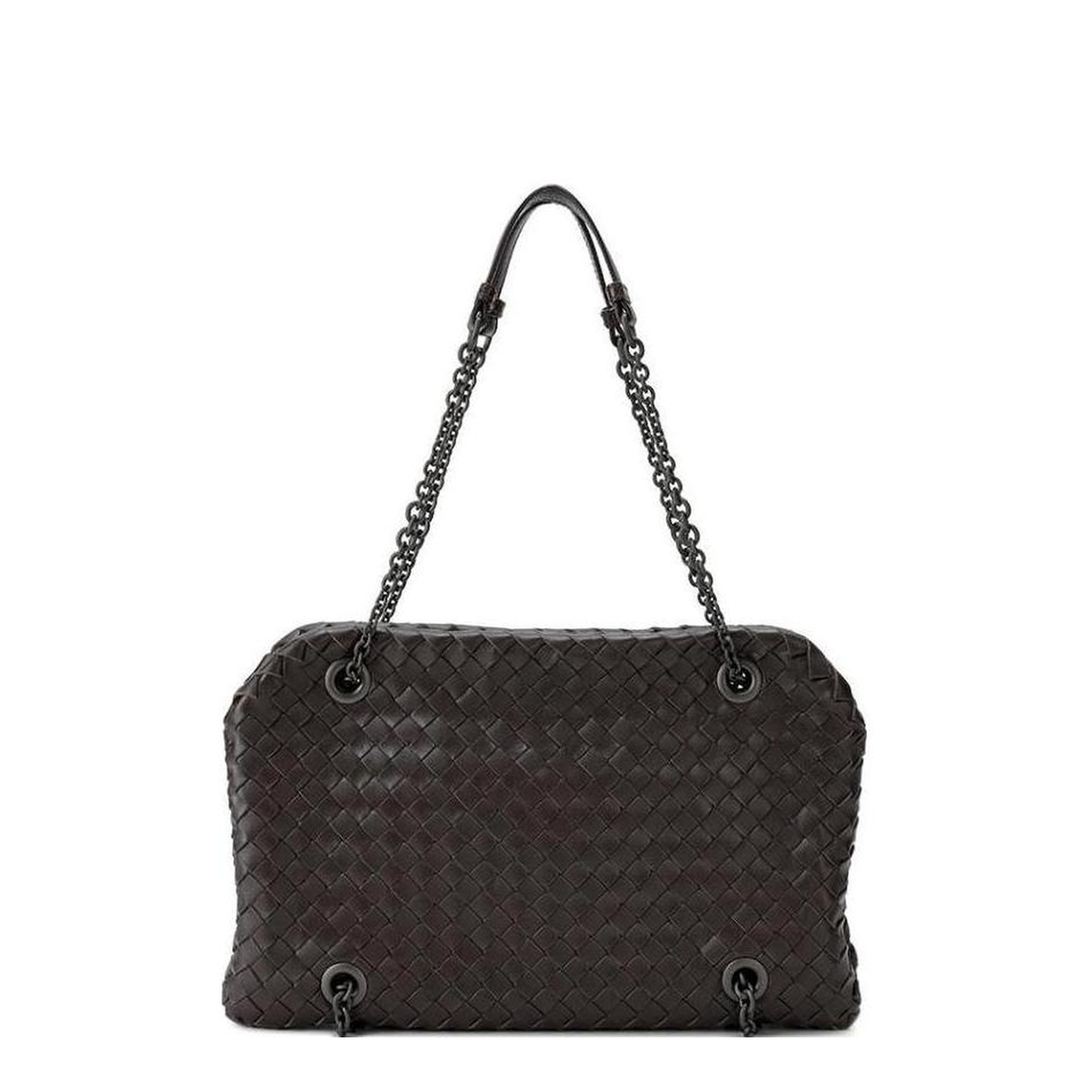 Intrecciato Leather Handbags - Brown